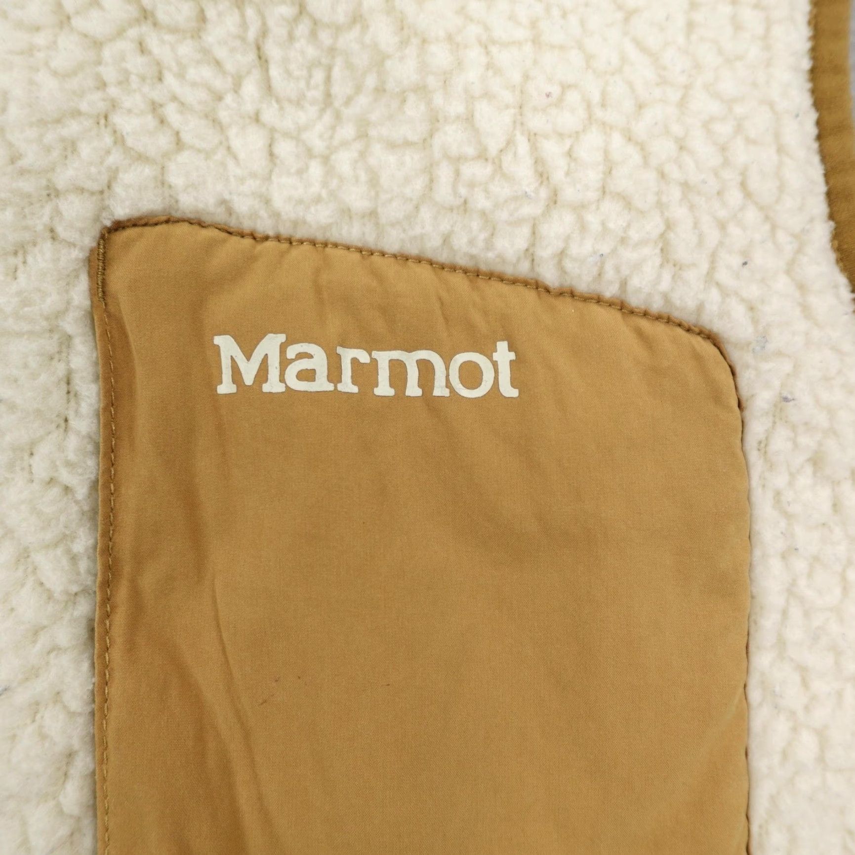 Marmot Marmot Vest Womens XS Cream Brown Wiley Polartec Sherpa Fleece Full Zip Hiking Vest Womens XS Beige Marmot Zip Lined Pockets Outdoor Autumn Winter Size XS / US 0-2 / IT 36-38 - 3 Thumbnail