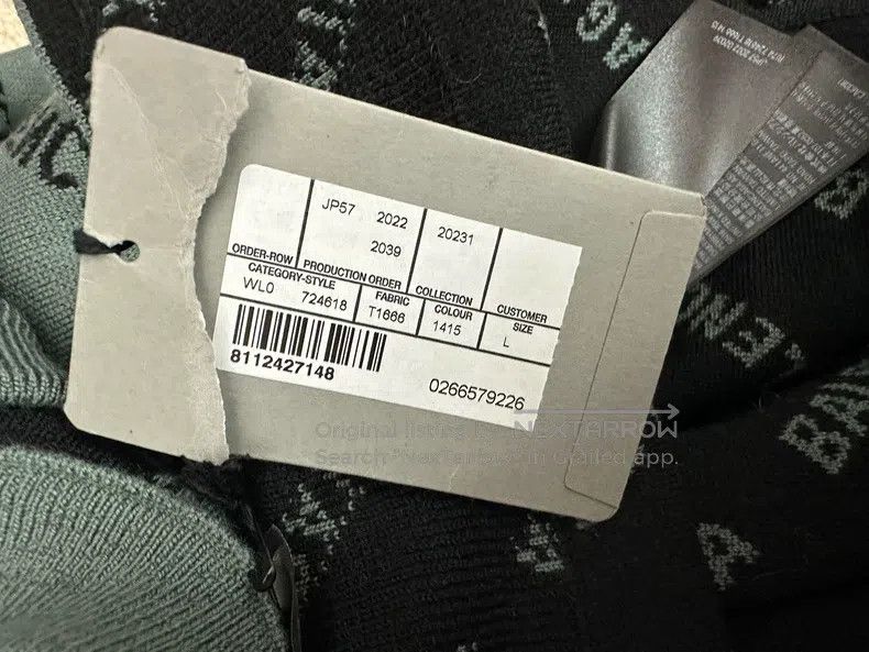 Balenciaga Balenciaga Full Bullet Screen Logo Long Sleeve Knit Sweate Size US L / EU 52-54 / 3 - 7 Thumbnail