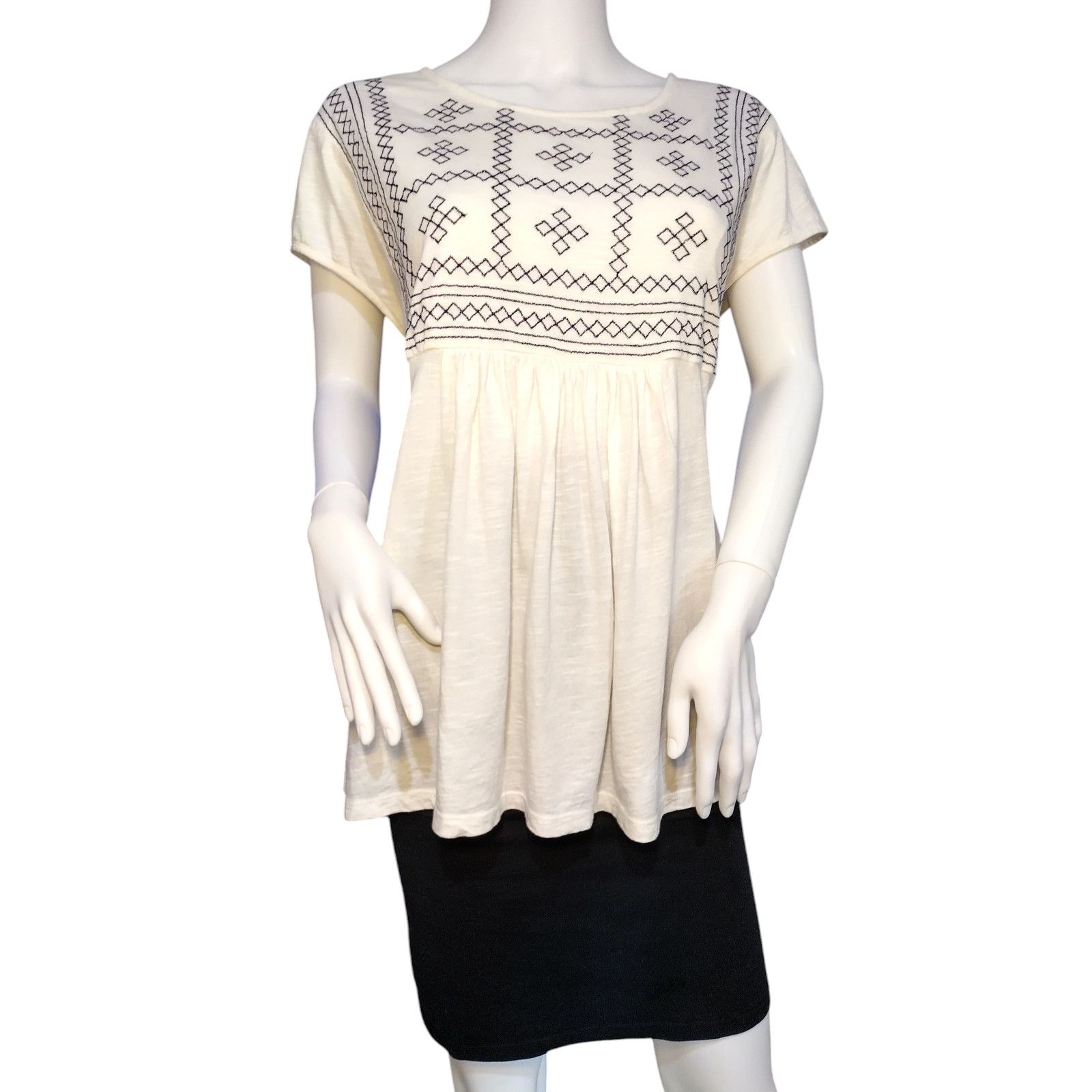 Gloria Vanderbilt Gloria Vanderbilt Womens Short Sleeve Tunic Embroidery Sz XL Size XL / US 12-14 / IT 48-50 - 11 Thumbnail