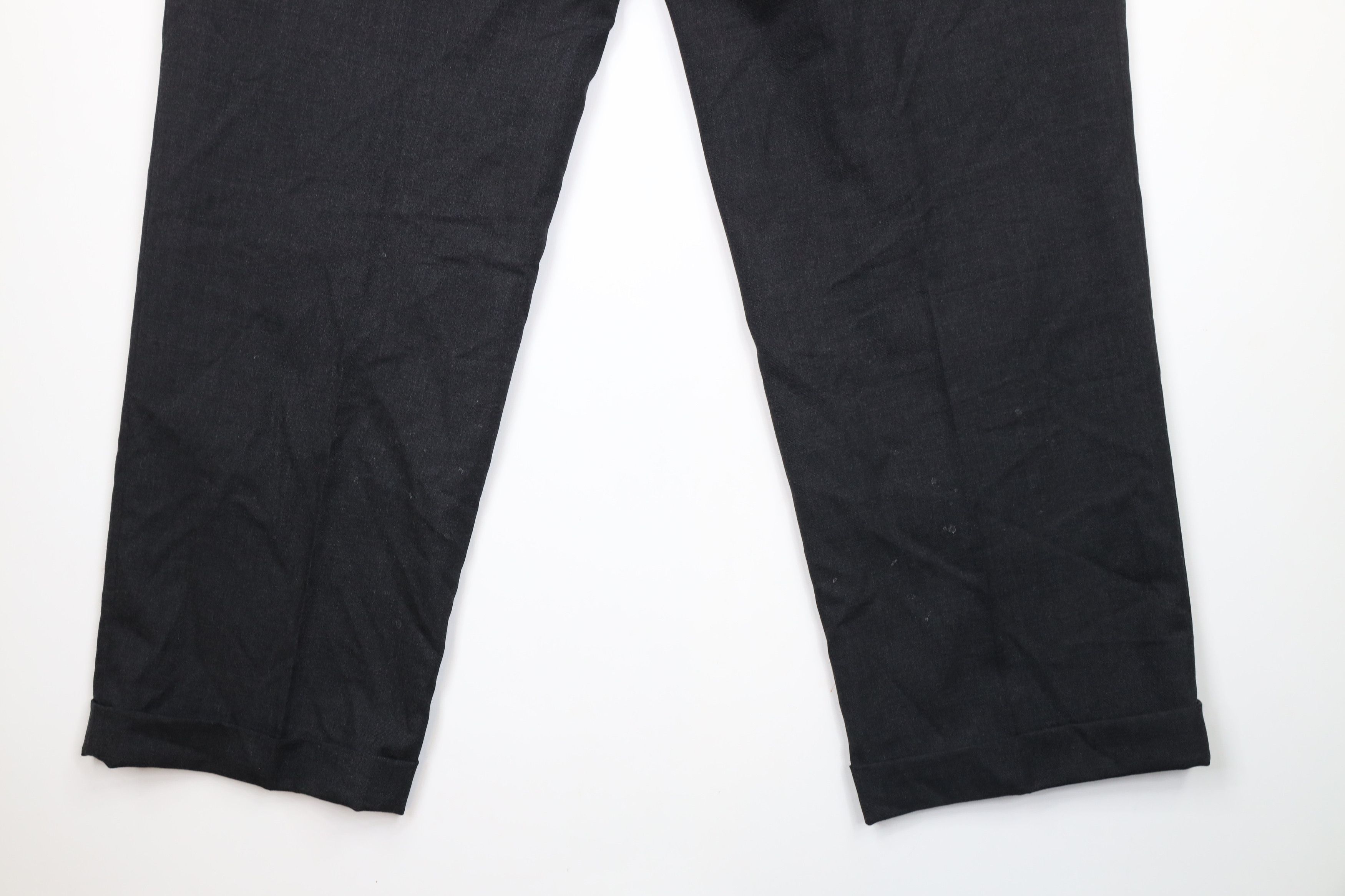 Brooks Brothers × Vintage Vintage 90s Brooks Brothers Brooksease Wool Pants Gray USA Size US 36 / EU 52 - 13 Thumbnail