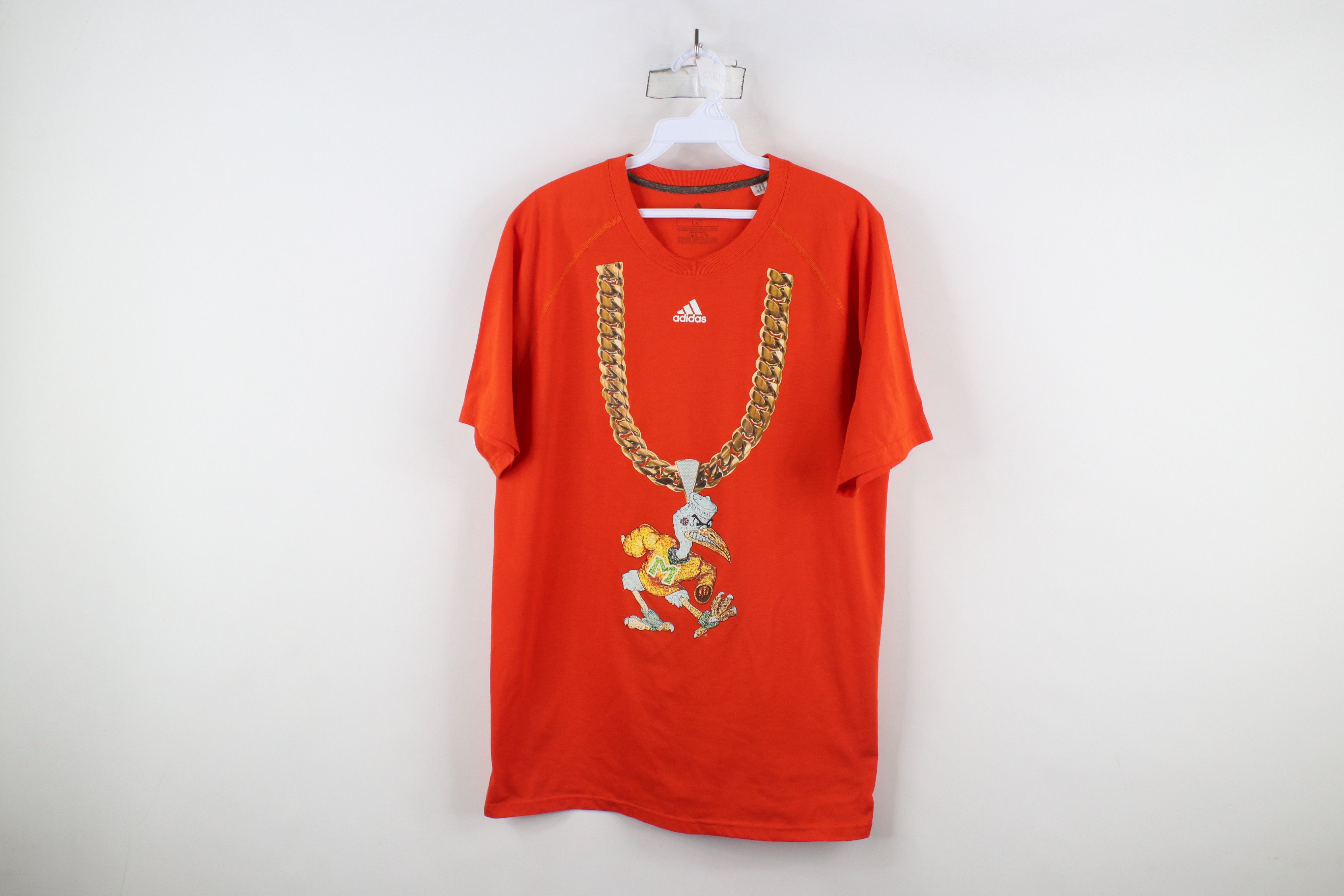 Adidas × Vintage Adidas of Miami Football Turnover Chain Short Sleeve T-Shirt Size US L / EU 52-54 / 3 - 1 Thumbnail