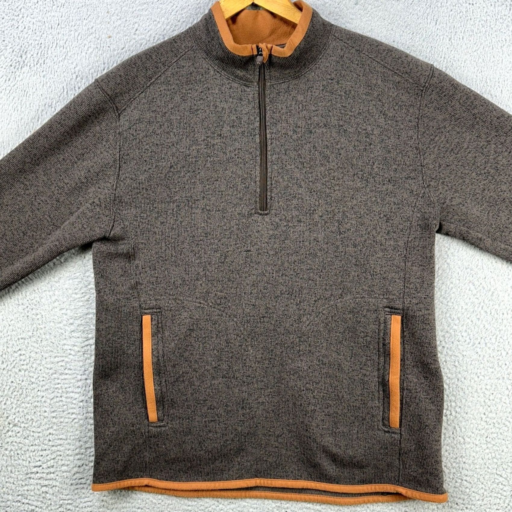 Life is Good Life is Good Fleece Sweater Pullover Mens Medium Gray Quarter Zip Long Sleeve Size US M / EU 48-50 / 2 - 3 Thumbnail