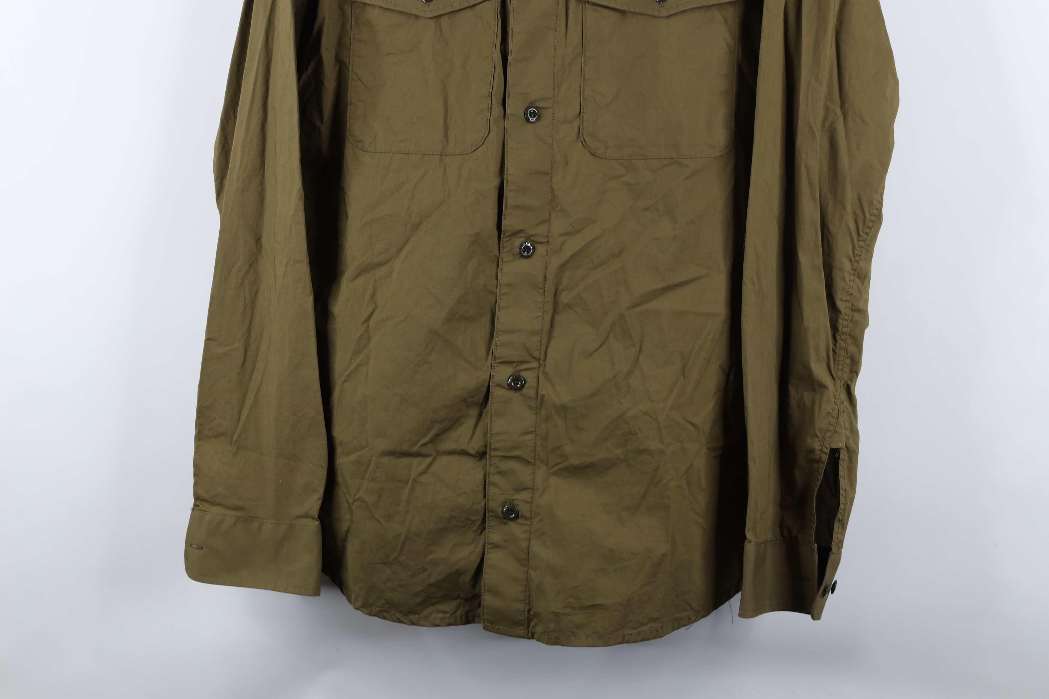 Vintage G Star Raw Spell Out Military Style Collared Button Shirt Size US L / EU 52-54 / 3 - 3 Thumbnail
