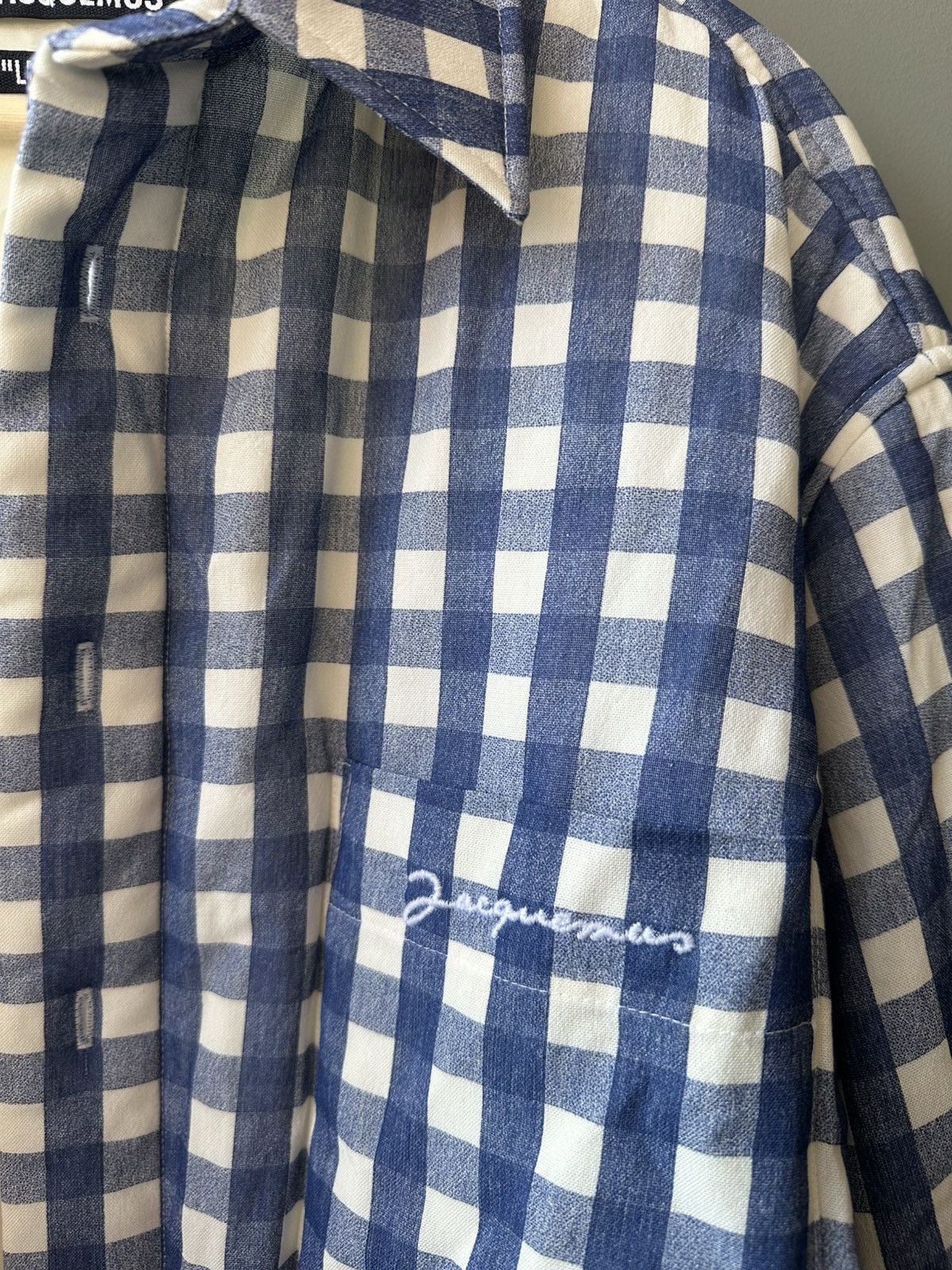 Jacquemus Jacquemus Navy & White La Chemise Boulanger Jacket Size 46 Size US S / EU 44-46 / 1 - 6 Thumbnail