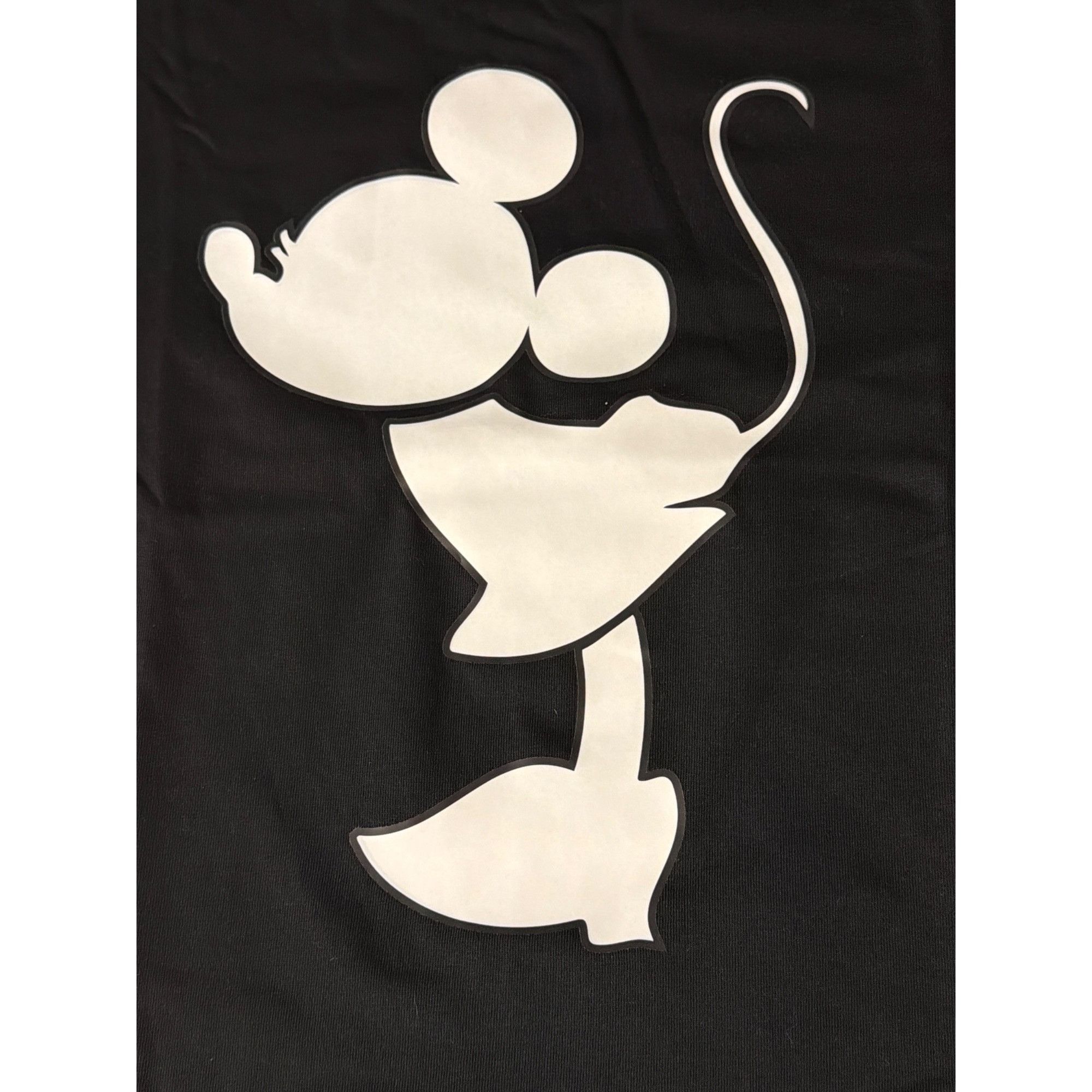 Other Black Laval T Shirt White Kissing Minnie Mouse Front Graphic Size M / US 6-8 / IT 42-44 - 2 Thumbnail
