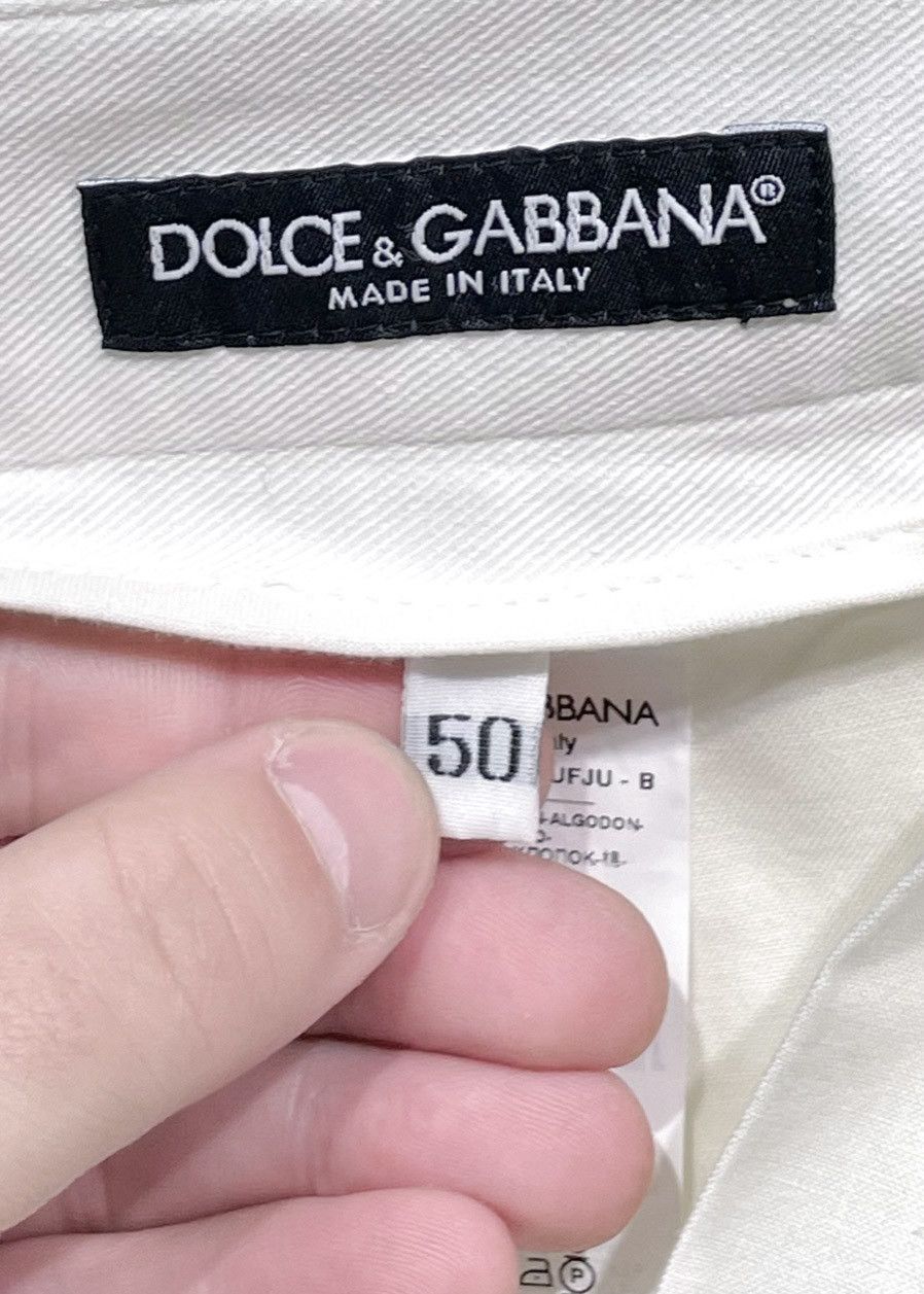Dolce & Gabbana Dolce & Gabbana Ivory Cargo Jogger Contrast Cuffs Trouser Size US 34 / EU 50 - 7 Thumbnail