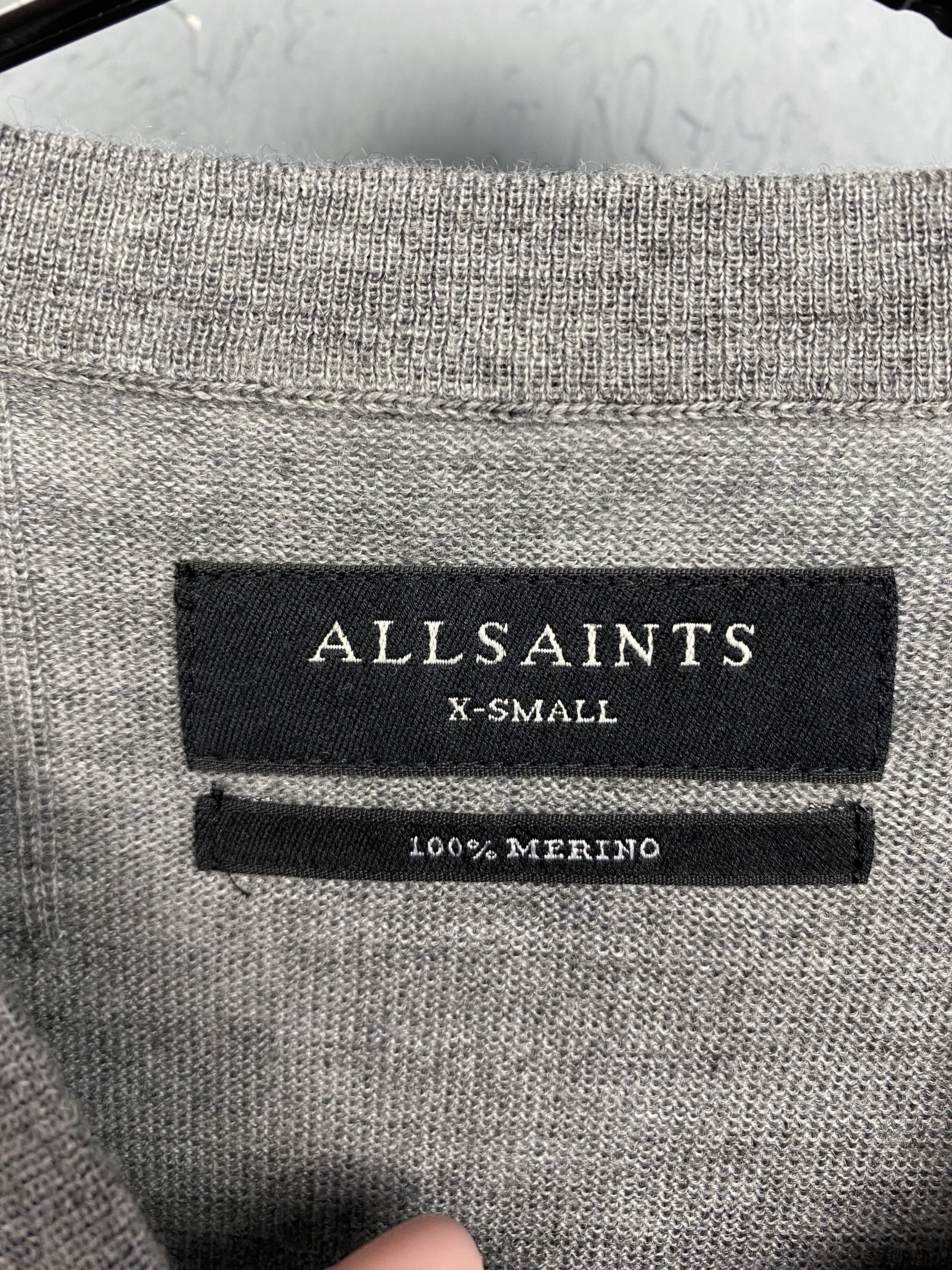 Allsaints AllSaints Mens Mode Merino Wool Sweater Size US XS / EU 42 / 0 - 4 Thumbnail