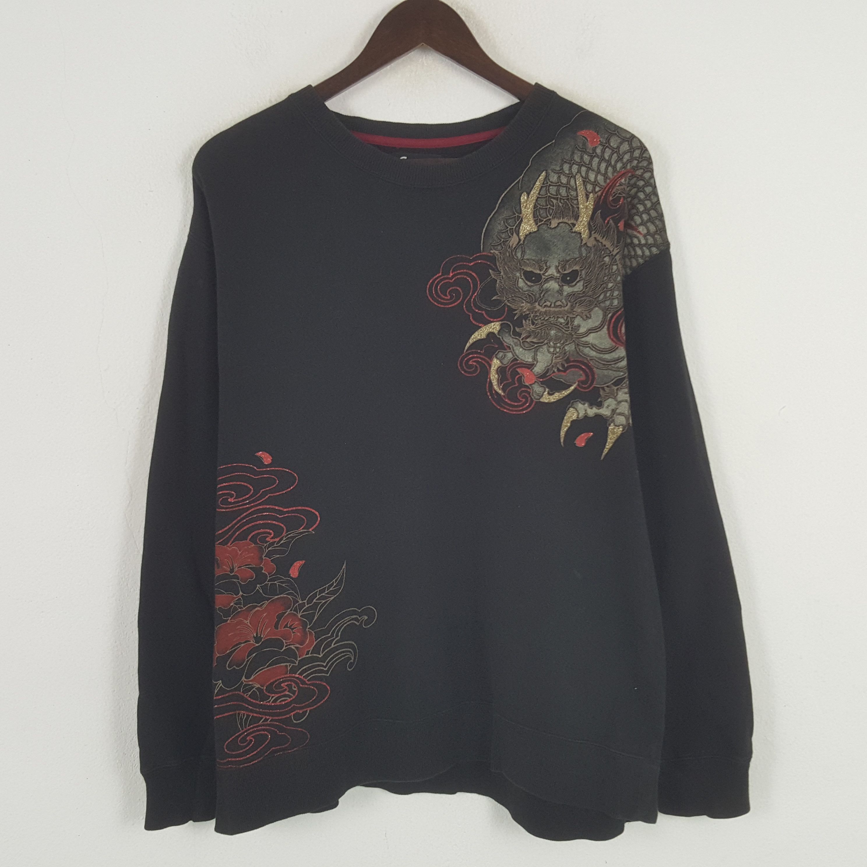 Japanese Brand × Vintage Vintage Dragon Art Japanese Brand Sweatshirt Size US XL / EU 56 / 4 - 1 Thumbnail
