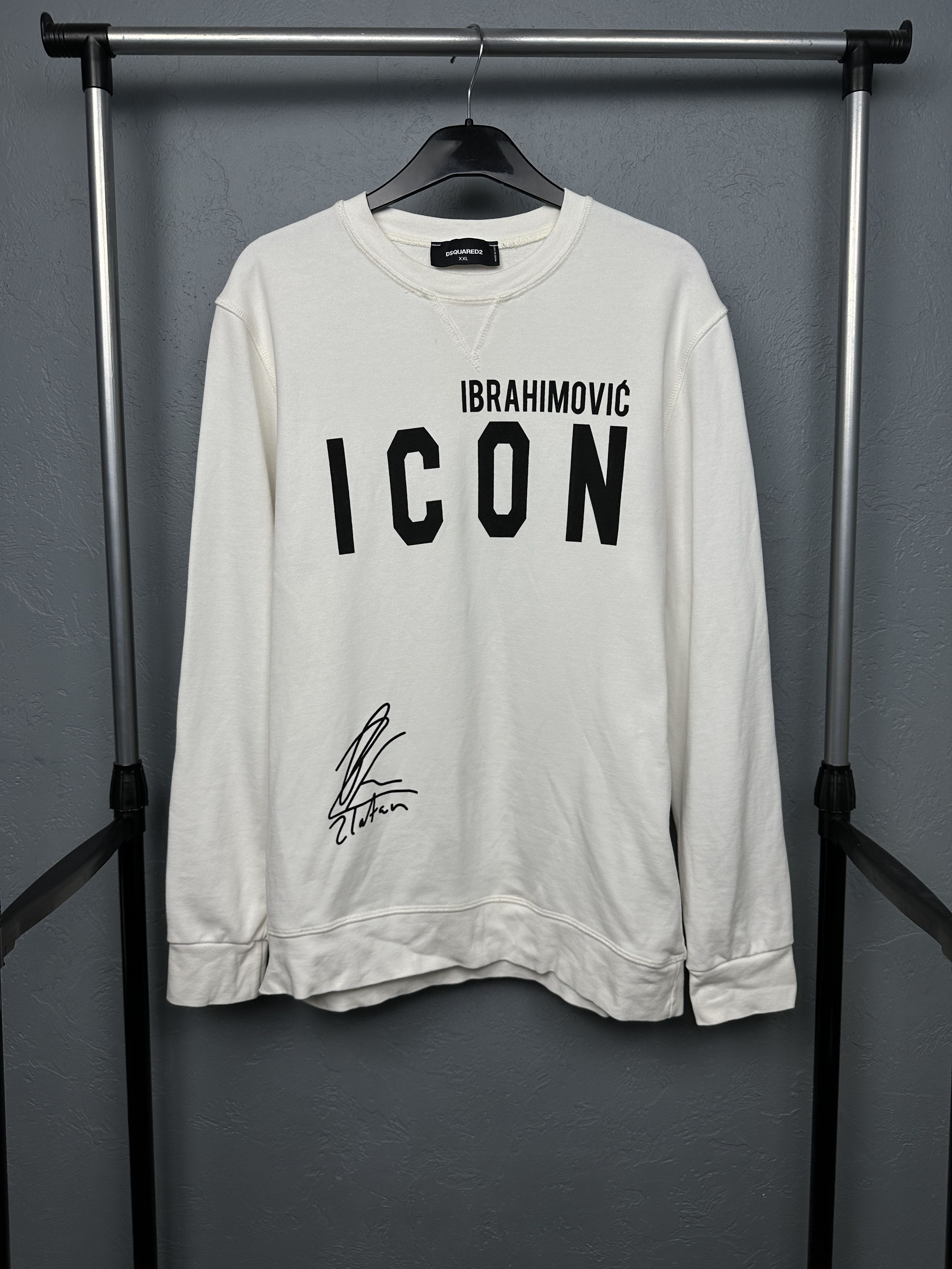 Dsquared2 Dsquared2 Icon Ibrahimovic Mens Crew Neck Sweatshirt Size US XXL / EU 58 / 5 - 1 Thumbnail