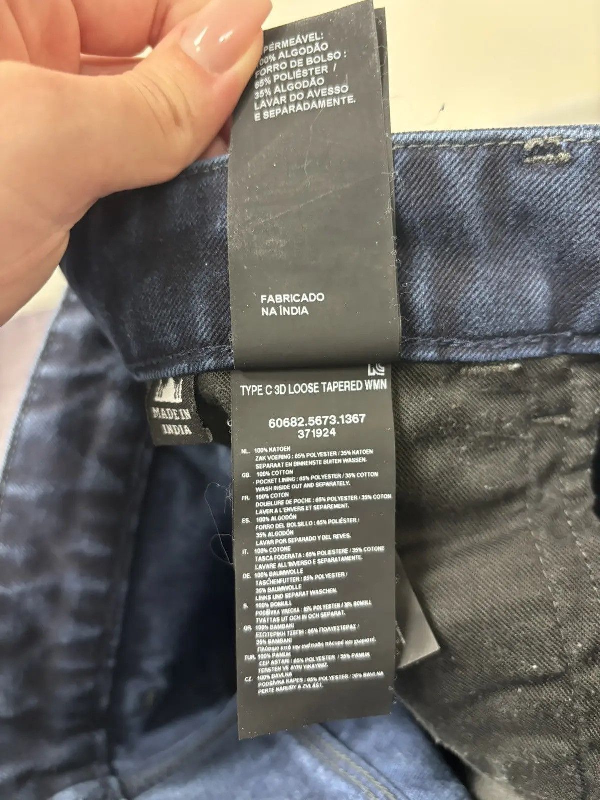 G-Star × Japanese Brand × Vintage Vintage G-Star Raw Y2K Navy Japanese Cropped Tapered Jeans Size US 27 - 12 Thumbnail