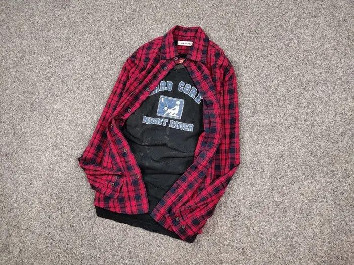 Flannel Vintage Flannel Shirt Plaid Checkered Travis Scott Style Size US M / EU 48-50 / 2 - 3 Thumbnail