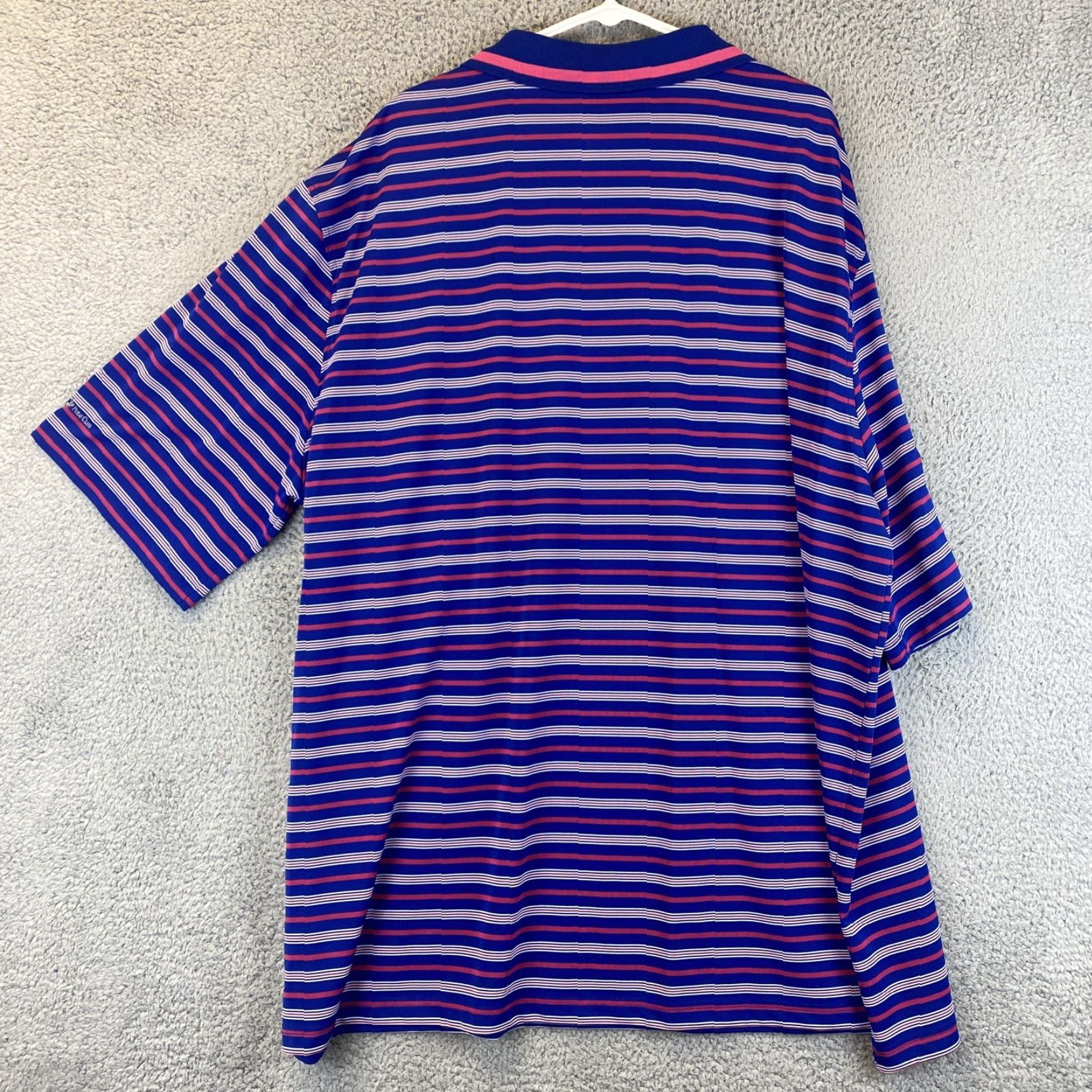 Beverly Hills Polo Club Beverly Hills Polo Club Polo Shirt Mens 4XL Blue Stripe Short Sleeve Golf Shirt Size US XXL / EU 58 / 5 - 6 Thumbnail