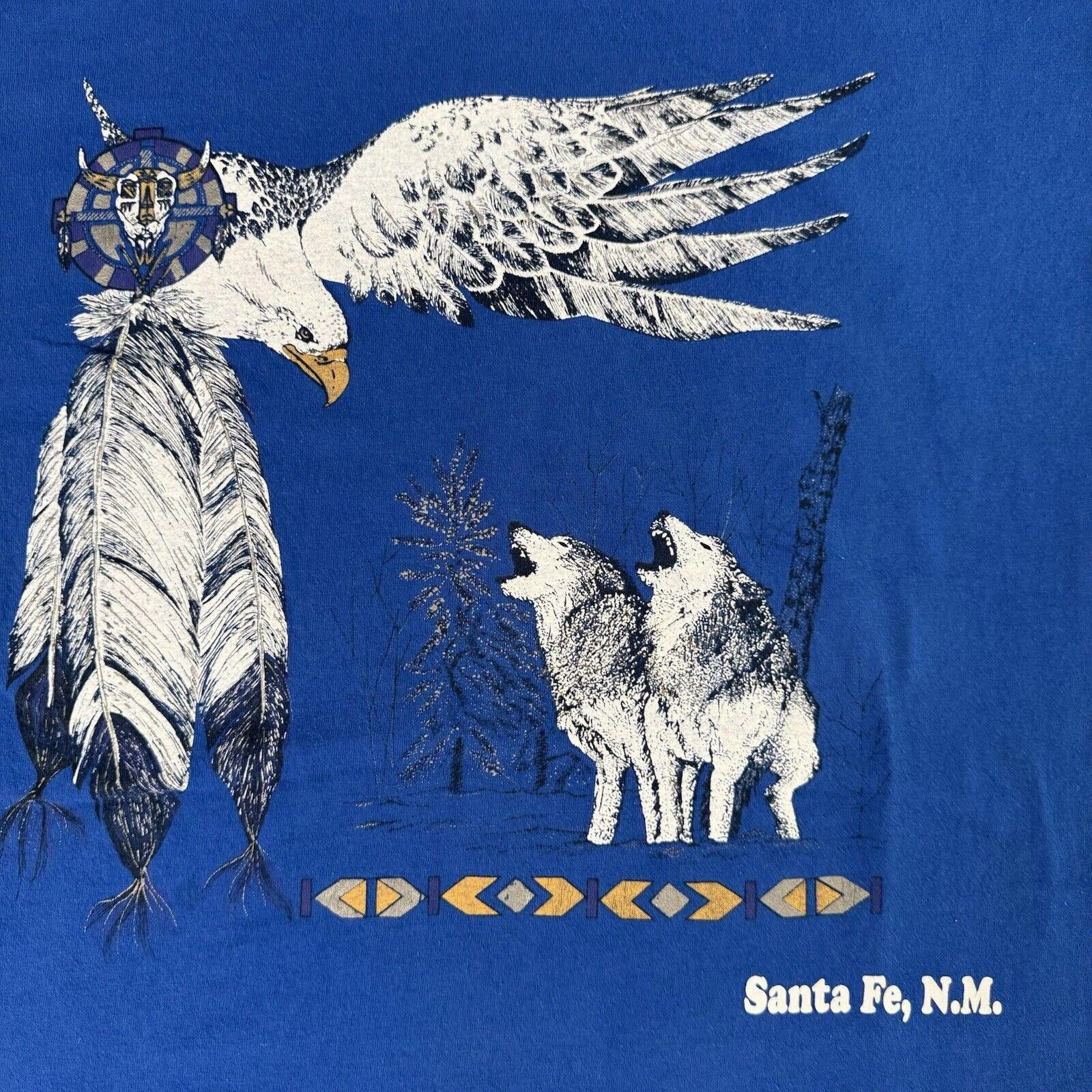 Designer Vtg Mickey Unlimited Land n Sea Wolf Eagle T-Shirt XL Rare Size ONE SIZE - 2 Thumbnail
