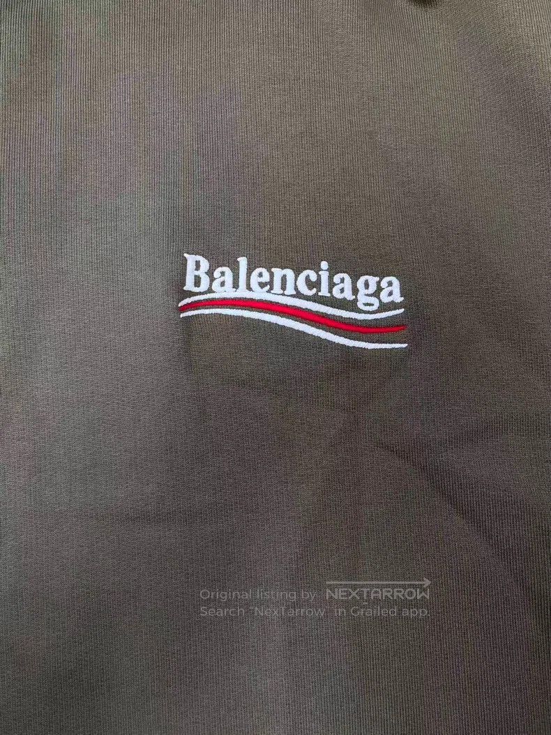 Balenciaga Balenciaga Logo Printed Emblem Hooded Pullover Sweatshirt Size XS / US 0-2 / IT 36-38 - 3 Thumbnail