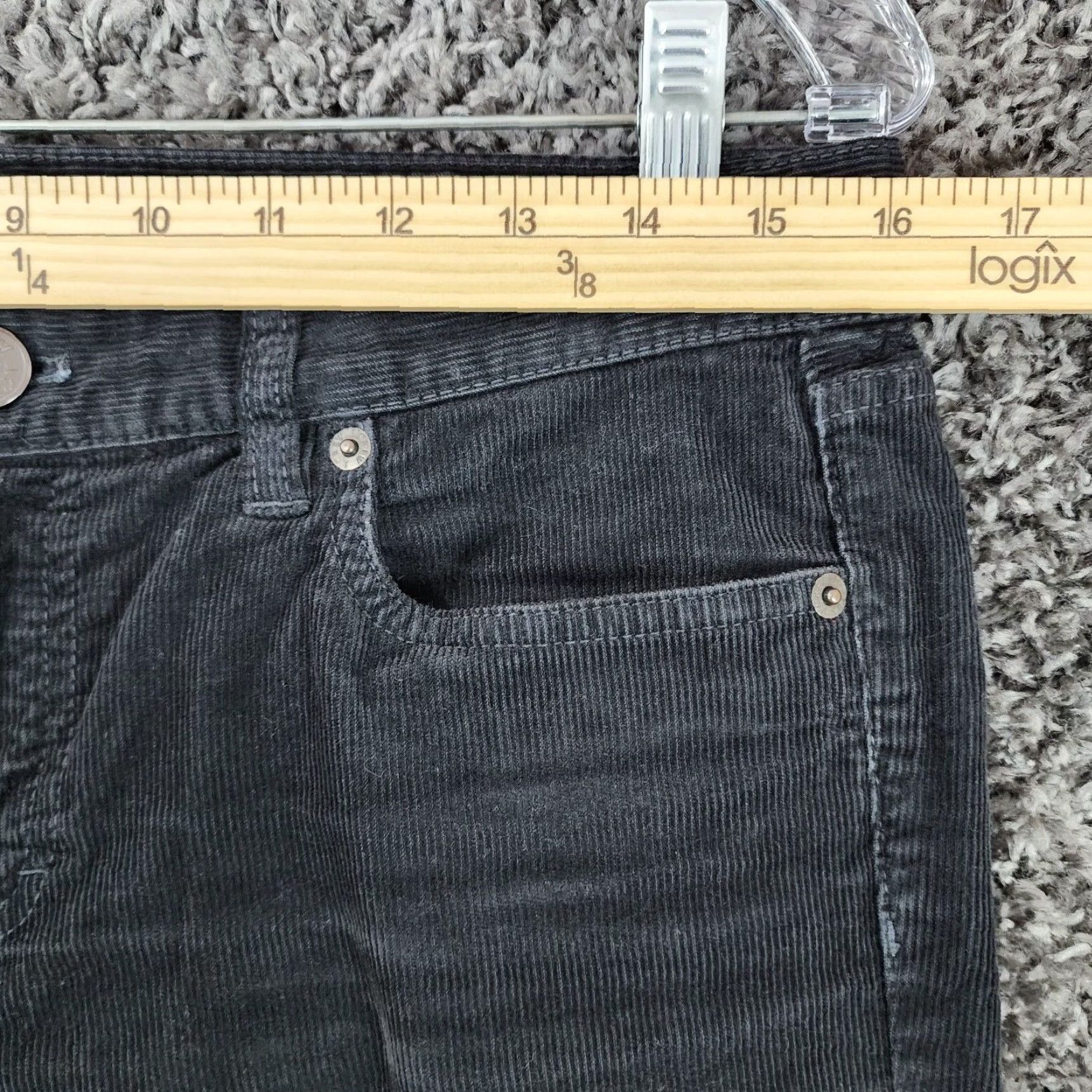 J.Crew J.Crew Womens Corduroy Chino Pants Straight Leg Size 29 Regular Dark Blue Size 29" - 4 Thumbnail