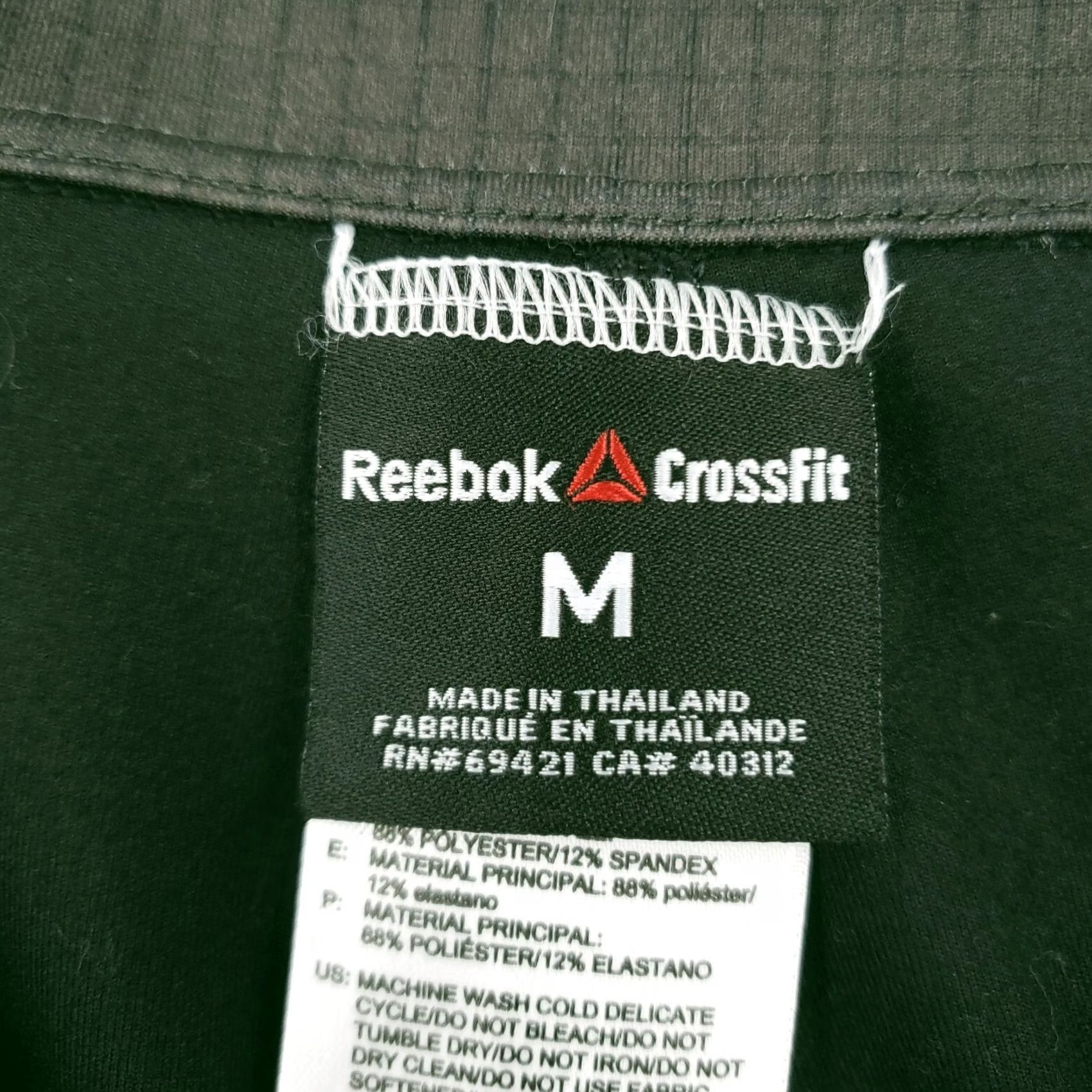 Reebok Reebok Leggings Womens M Gray Capri Low Rise CrossFit Workout Sportswear Capris Skinny Inseam 16 in Casual Gym Running Mens? Size 32" / US 10 / IT 46 - 3 Thumbnail