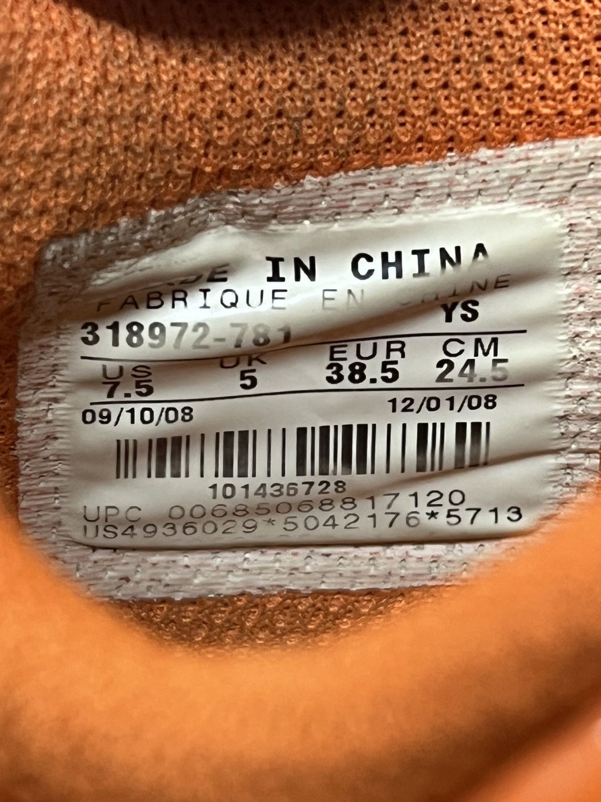 Nike × Vintage Vintage 2008 Nike Air Prestige 2 Tour Yellow Orange Size US 6 / EU 39 - 8 Thumbnail