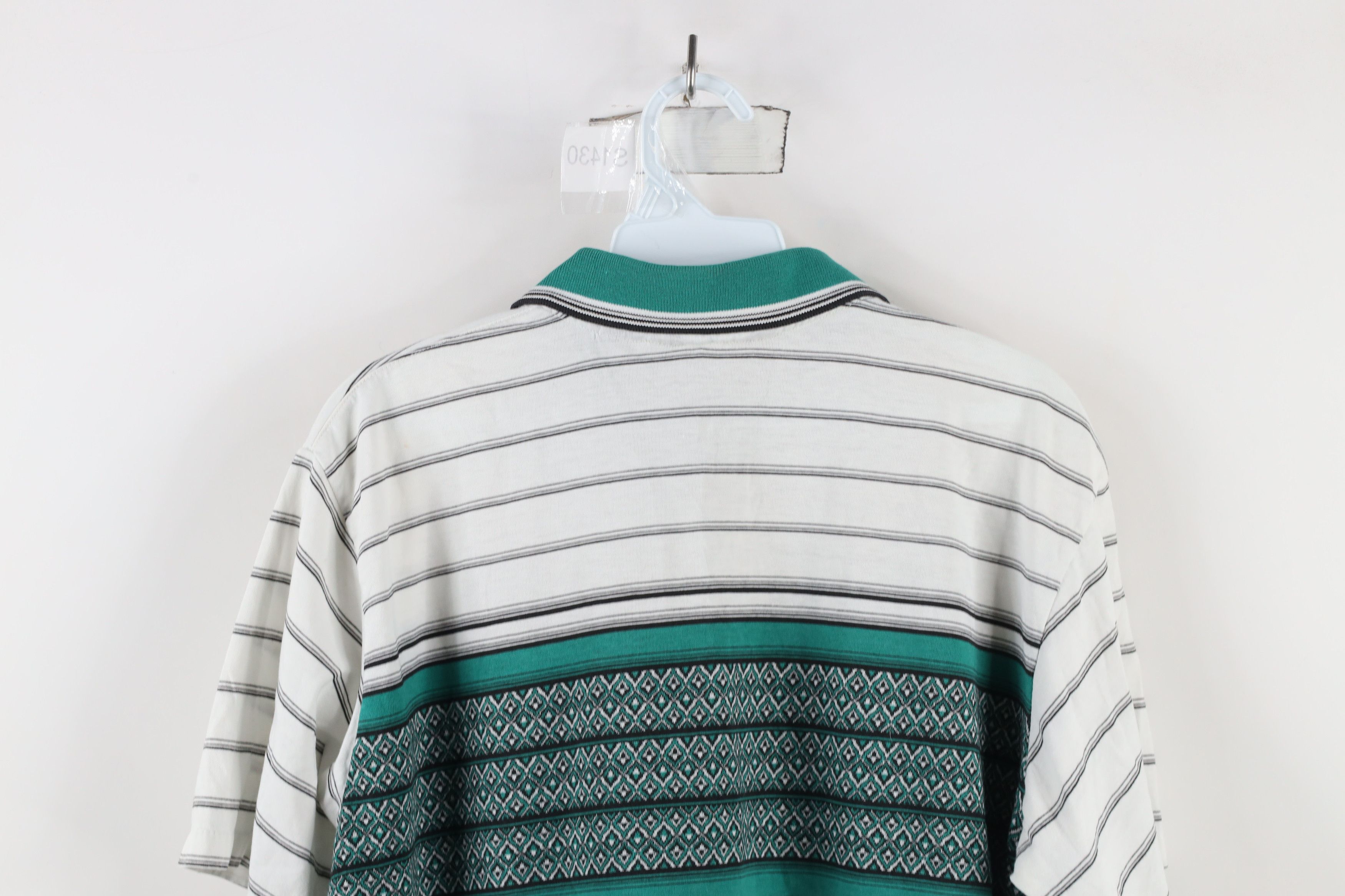 Vintage Vintage 90s Streetwear Southwestern Knit Collared Polo Shirt Size US L / EU 52-54 / 3 - 8 Thumbnail