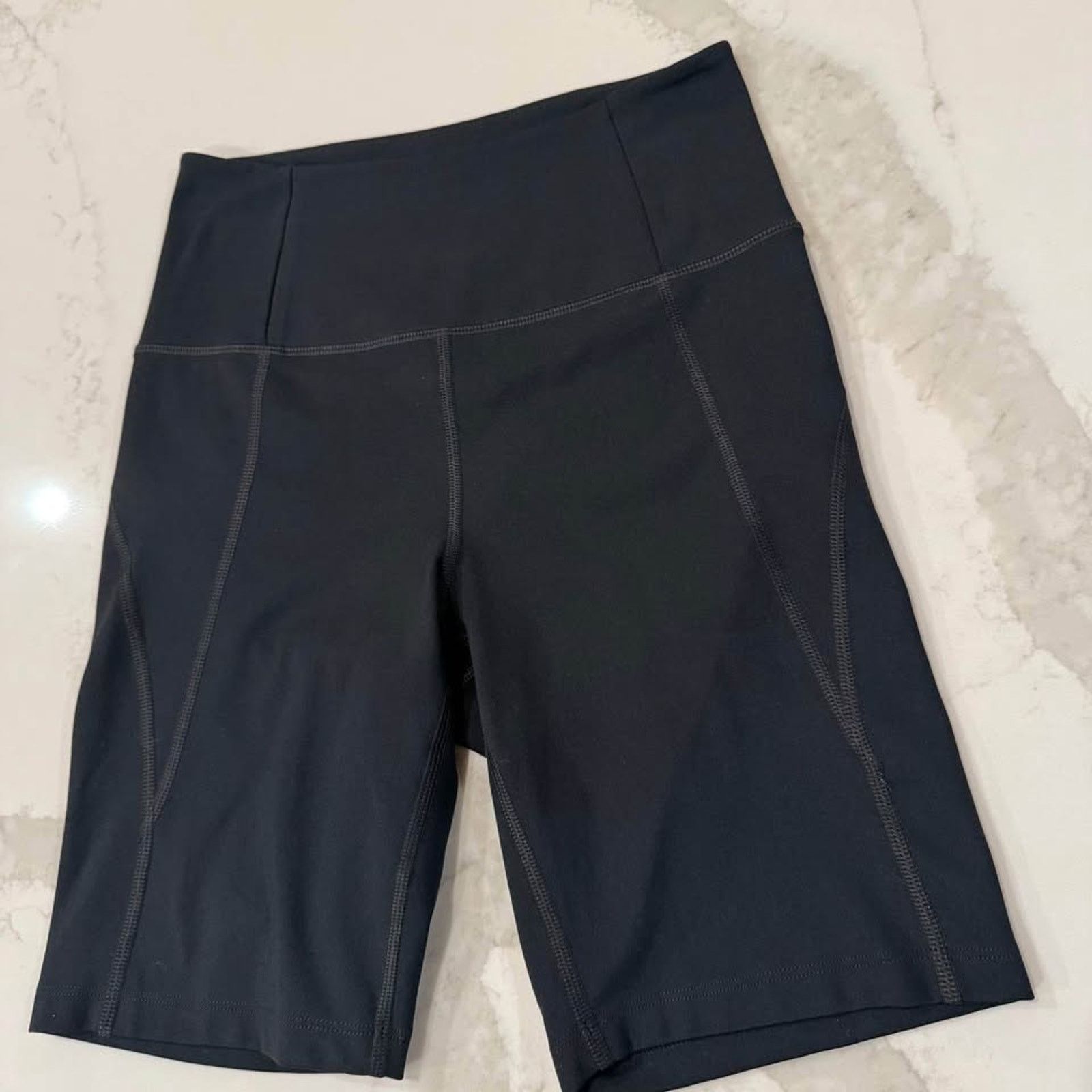 Girlfriend Collective Girlfriend Collective HighRise Bike Short Womens Small Black Size 28" / US 6 / IT 42 - 2 Thumbnail