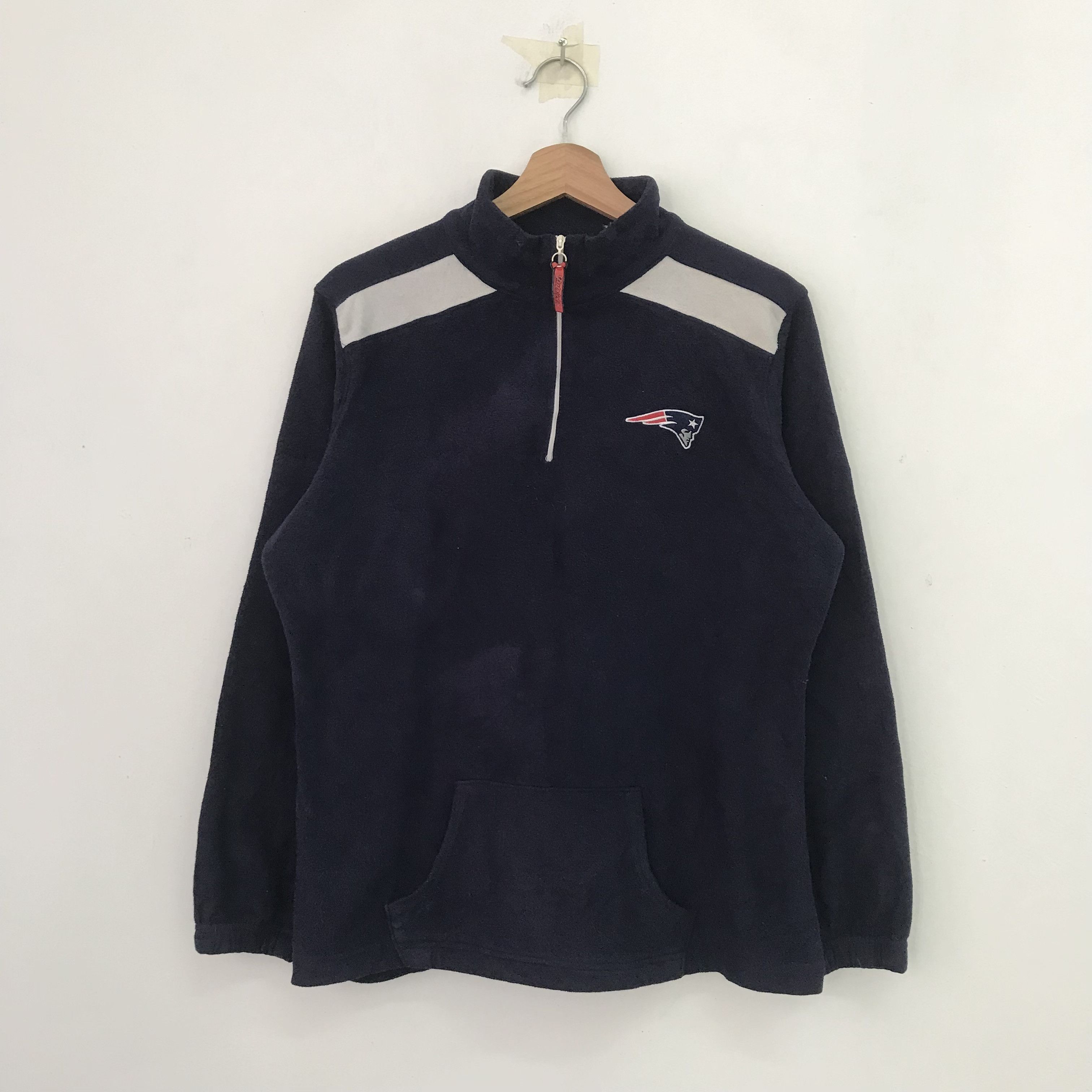 New England Outerwear New England Patriots Blue Fleece Sweatshirt 438 Size US M / EU 48-50 / 2 - 1 Thumbnail