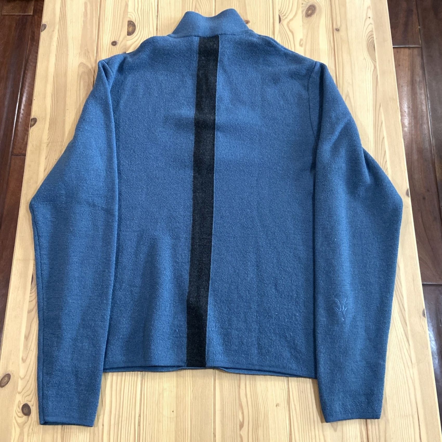 Vintage Ibex Mens Pullover 1/4 Zip Merino Wool Blue Size M Size US M / EU 48-50 / 2 - 5 Thumbnail