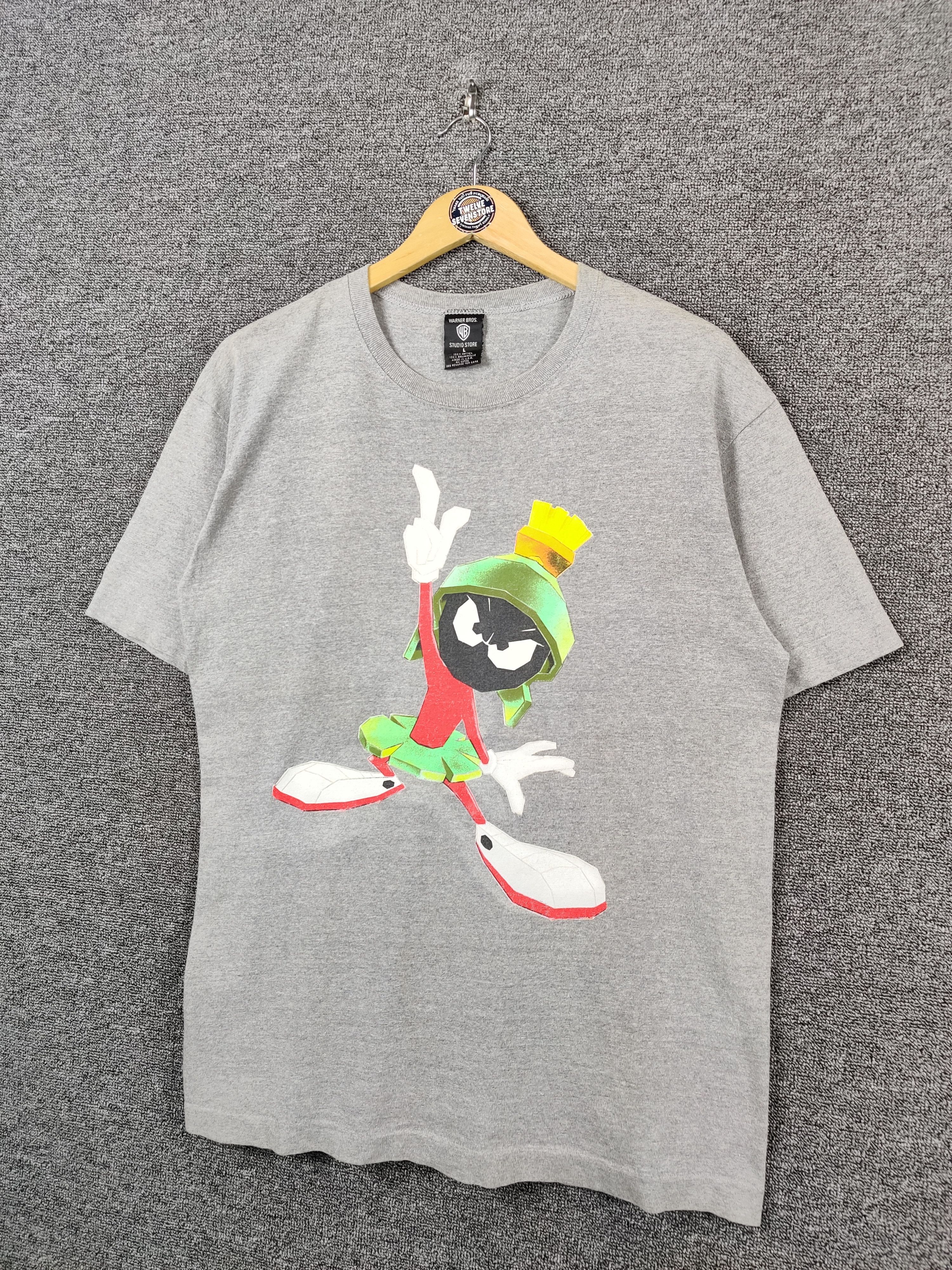 Warner Bros Vintage Marvin The Martian Warner Bros Cartoon Tee Tshirt Size US L / EU 52-54 / 3 - 2 Thumbnail
