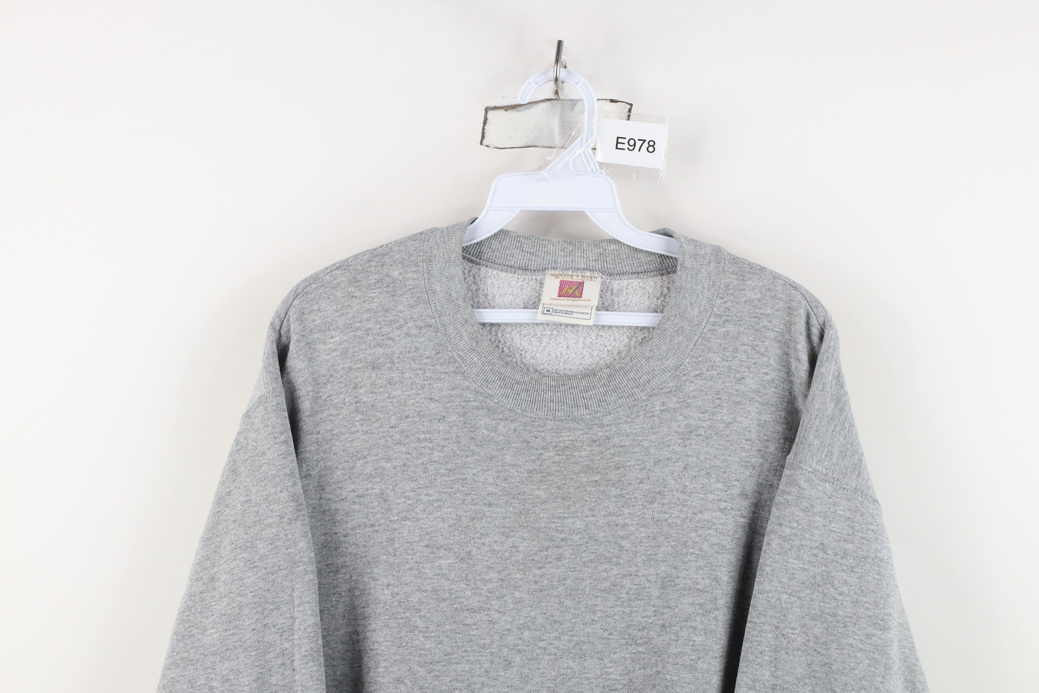 Vintage Vintage 90s Streetwear Heavyweight Crewneck Sweatshirt Gray Size US M / EU 48-50 / 2 - 2 Thumbnail