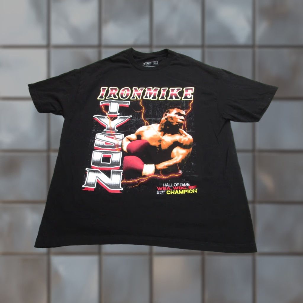 Champion Mike Tyson Shirt Black Iron Mike Boxing Hall Of Fame Champion Tee Mens XL Size US XL / EU 56 / 4 - 1 Thumbnail