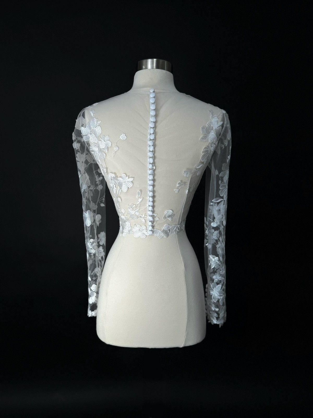 Other Preloved US 6 Embroidered Lace Anna Augusta Bridal Top Size M / US 6-8 / IT 42-44 - 6 Thumbnail