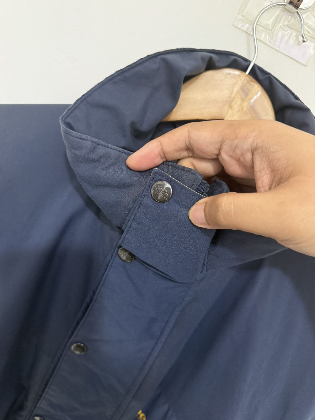 Burberry Vintage Burberry Blue Big Logo Jacket Size US XL / EU 56 / 4 - 6 Thumbnail