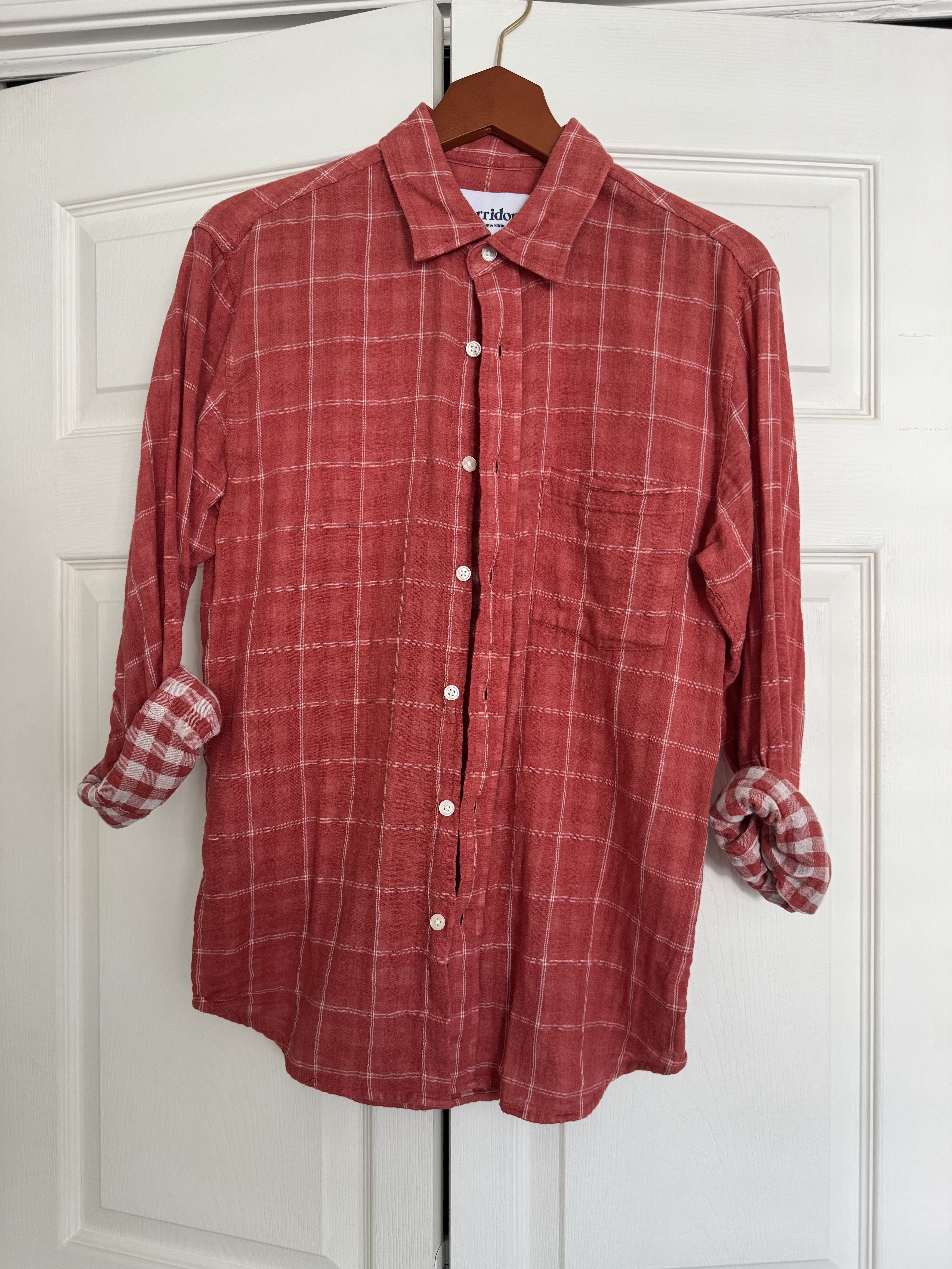 Corridor Corridor Orange Windowpane Shirt Size US S / EU 44-46 / 1 - 1 Thumbnail