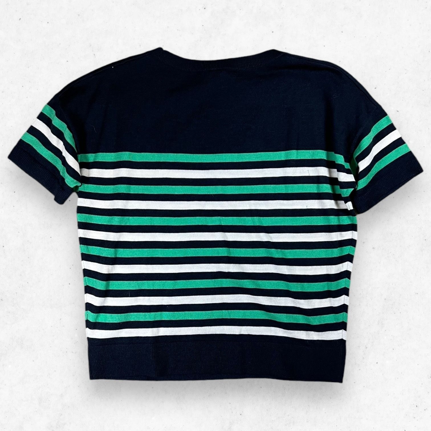 Banana Republic Banana Republic Merino Wool Women’s XS Striped Short Sleeves Size XS / US 0-2 / IT 36-38 - 2 Thumbnail