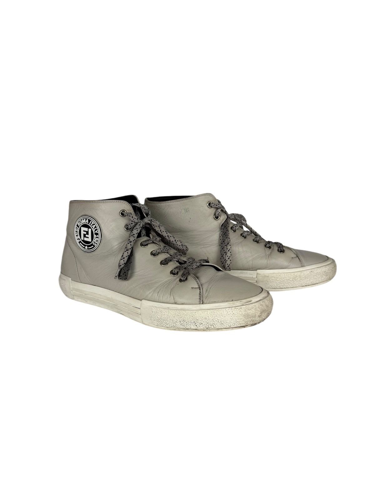 Fendi Fendi Calfskin Hi Tops in Grey Size US 9 / EU 42 - 1 Thumbnail