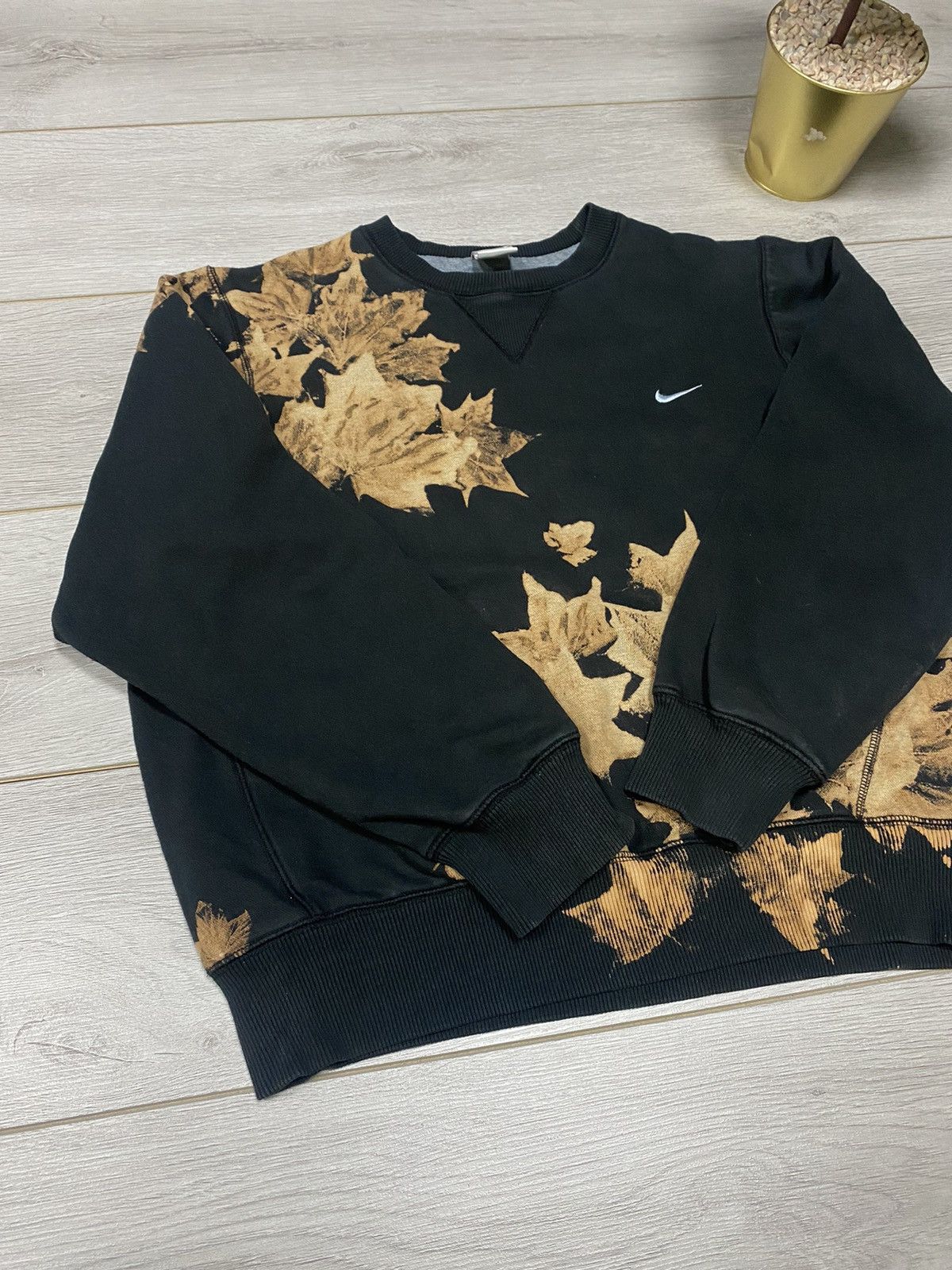 Nike Nike 🍁 vintage leaves sweatshirt custom Size US S / EU 44-46 / 1 - 3 Thumbnail