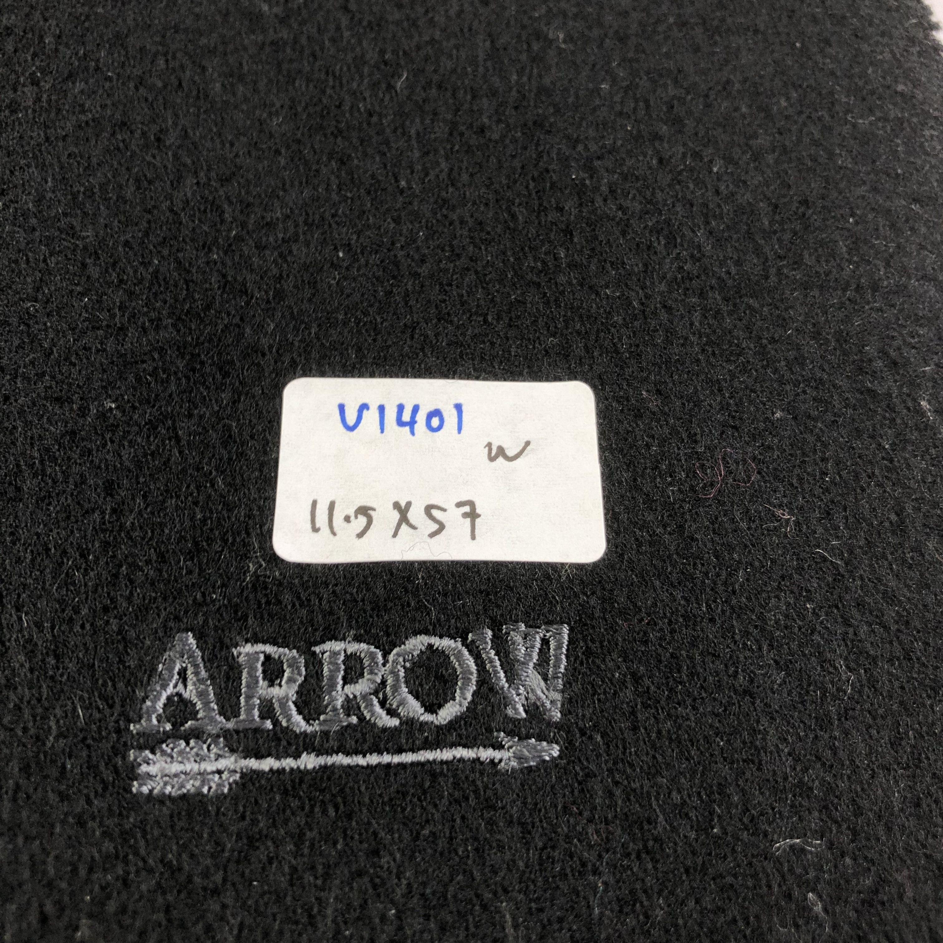 Arrow Arrow Plain Black Wool Scarf Muffler V1401 Size ONE SIZE - 6 Thumbnail