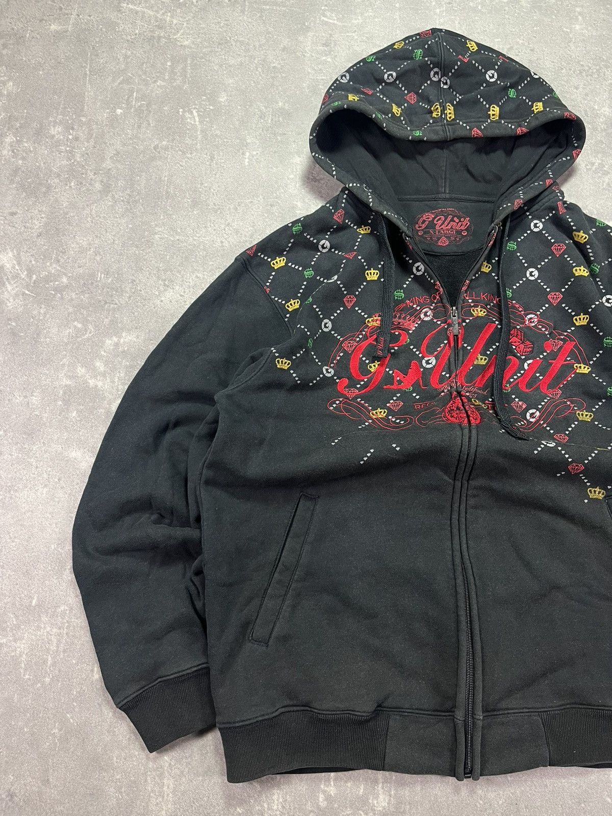 G-Unit G-Unit Printed Casino Motive Baggy Zip Hoodie XL AOP 50 Cent Size US XL / EU 56 / 4 - 2 Thumbnail