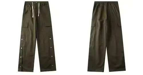 Japanese Brand 21SS Indigo Union Japan Military Green Worker Buttons Pants Size US 31 - 2 Thumbnail