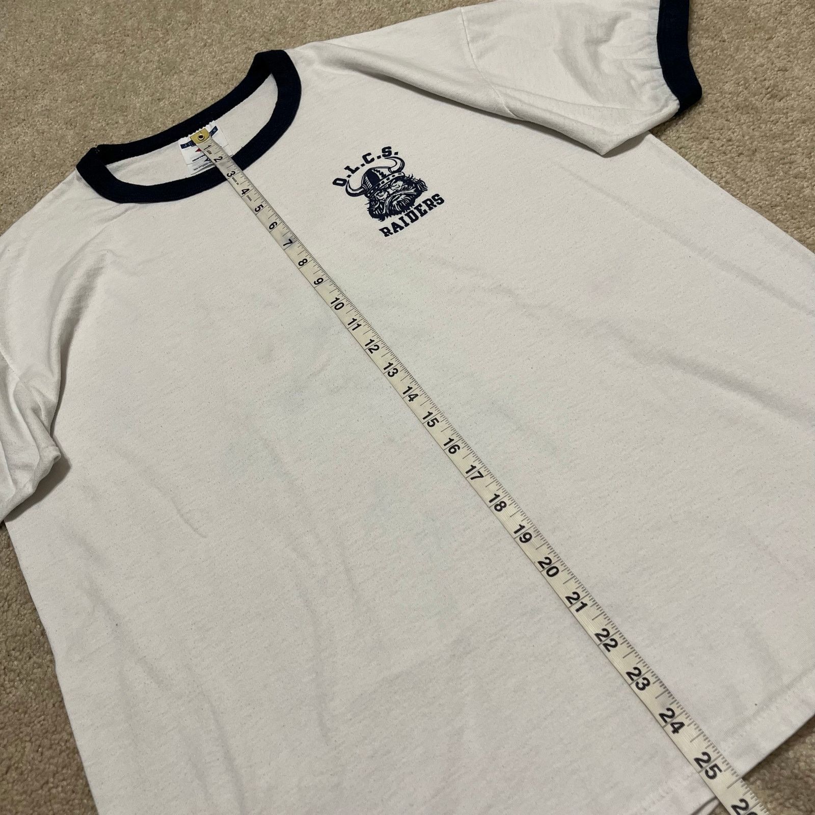 Jerzees Vintage Jerzees OLCS Raiders Ringer Tee Made in USA Large Size US L / EU 52-54 / 3 - 4 Thumbnail