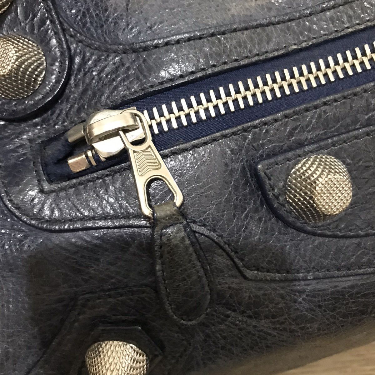 Balenciaga BALENCIAGA - CITY BAG - GIANT 21 SILVER HARDWARE (NAVY) Size ONE SIZE - 10 Thumbnail