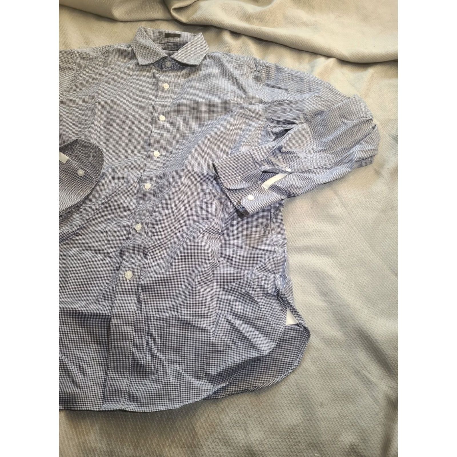 Vintage J Crew Shirt Mens M Tall Blue Cotton Buttoned Collared Long Sleeve Plaid Tops Lot Size US M / EU 48-50 / 2 - 6 Thumbnail