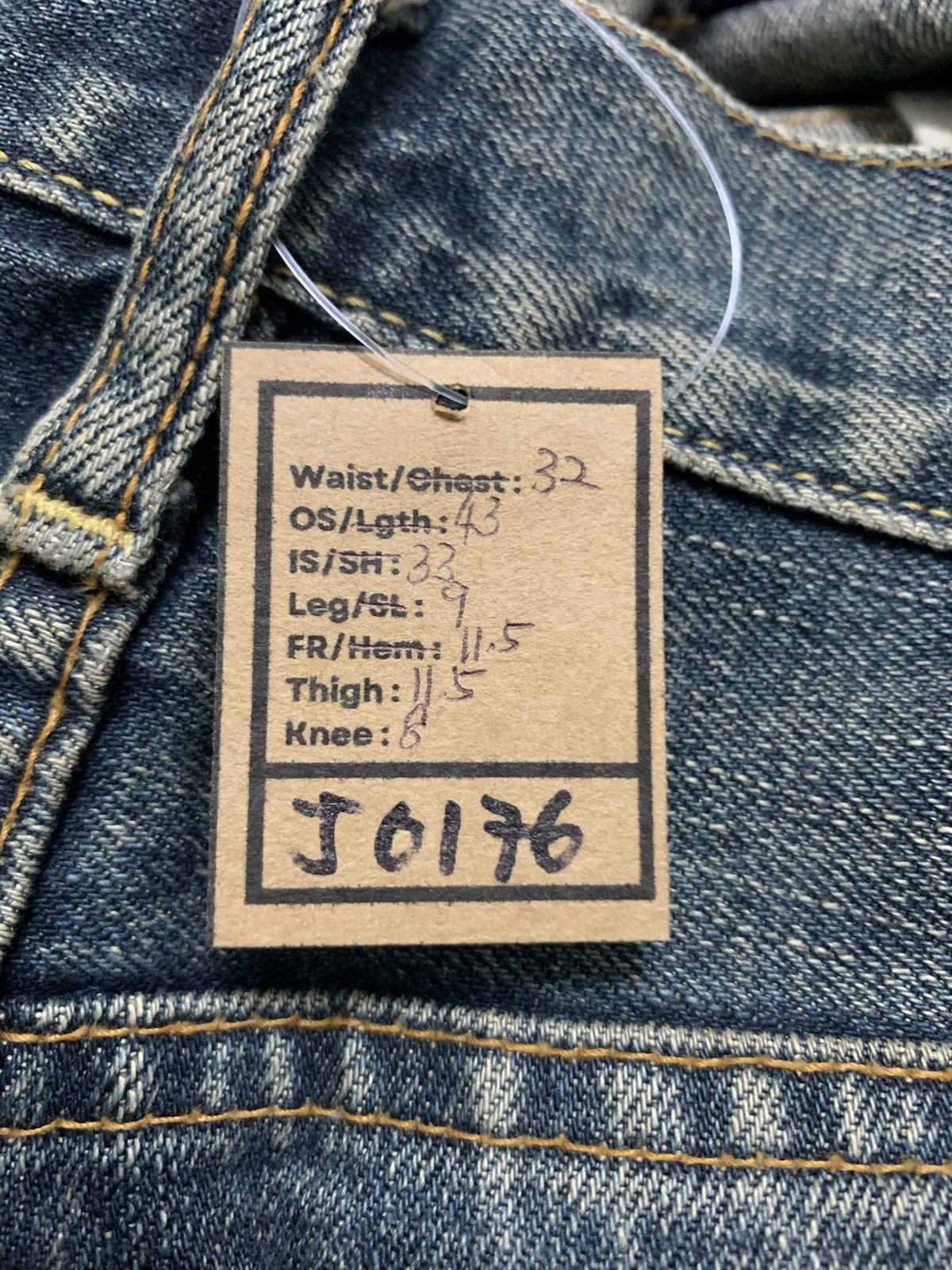 If Six Was Nine VTG JAPANESE UNIQLO MUD WASH STYLE FLARED JEANS Size US 32 / EU 48 - 15 Thumbnail