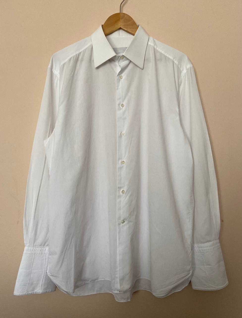 Designer × Stefano Ricci 🤍Stefano Ricci For Saint-Phil White Cotton Shirt Size US L / EU 52-54 / 3 - 1 Thumbnail