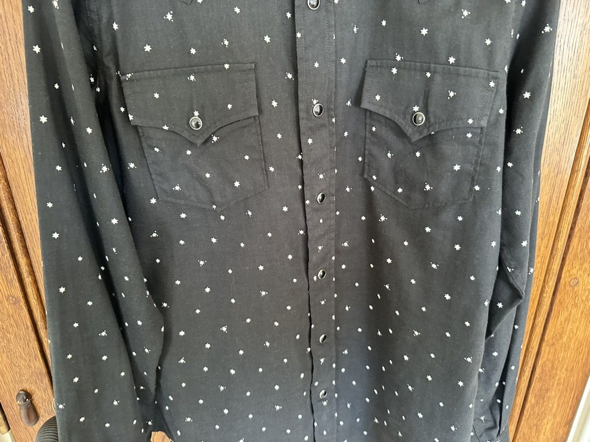Saint Laurent Paris Grail SS16 Saint Laurent black shirt white star polka dot S Size US S / EU 44-46 / 1 - 12 Thumbnail