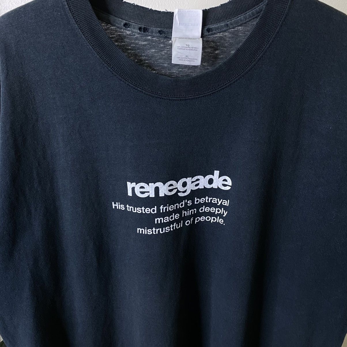 Vintage Vintage 2000s Renegade Faded Black T Shirt Size US XL / EU 56 / 4 - 7 Thumbnail