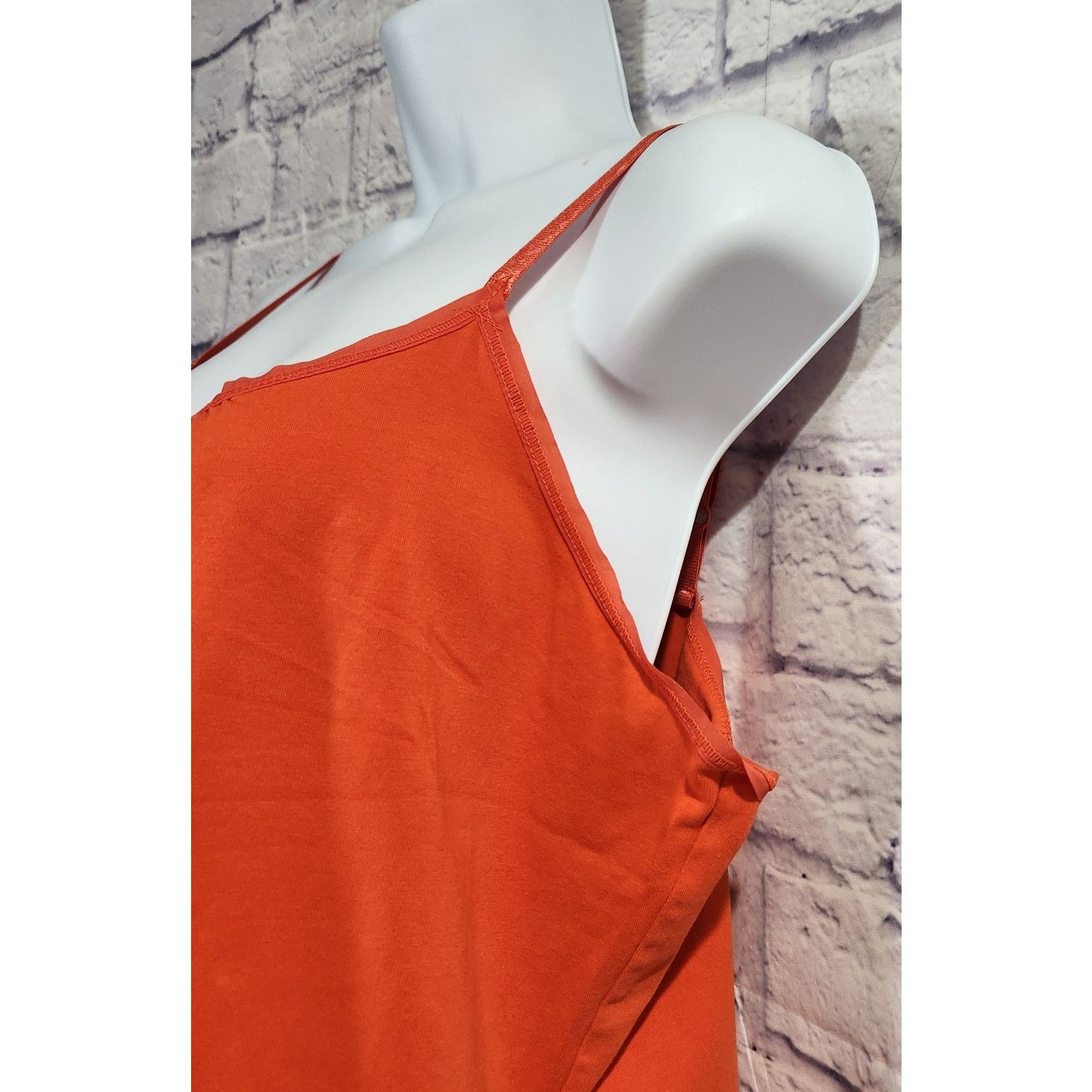 Other Lane Bryant Orange Adjustable Spaghetti Strap Tank Top 14 16 Size XL / US 12-14 / IT 48-50 - 2 Thumbnail