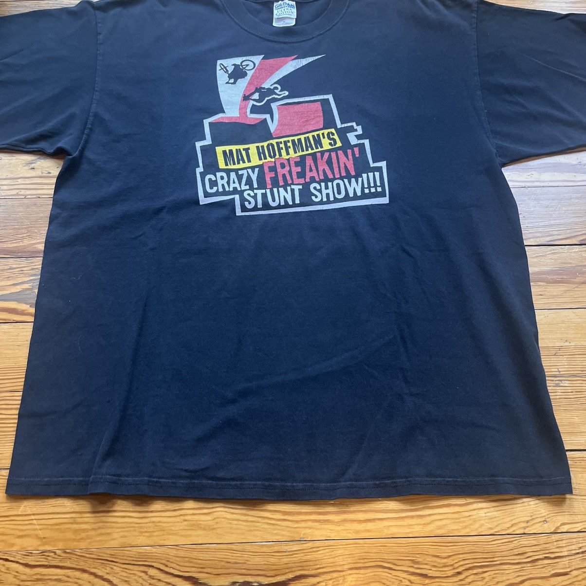 Vintage Vintage Mat Hoffman Crazy Bmx Tour Jackass CKY XL Shirt rare Size US XL / EU 56 / 4 - 7 Thumbnail