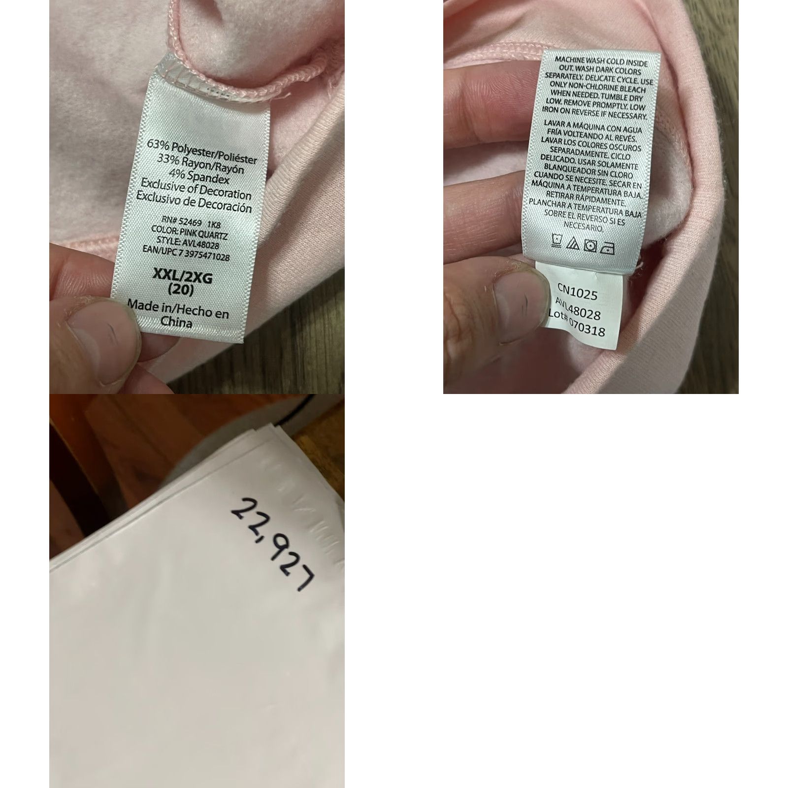 Avia Avia Sweater Women's Size XXL Pink Turtleneck Pullover Long Sleeve Size XXL / US 16-18 / IT 52-54 - 8 Thumbnail