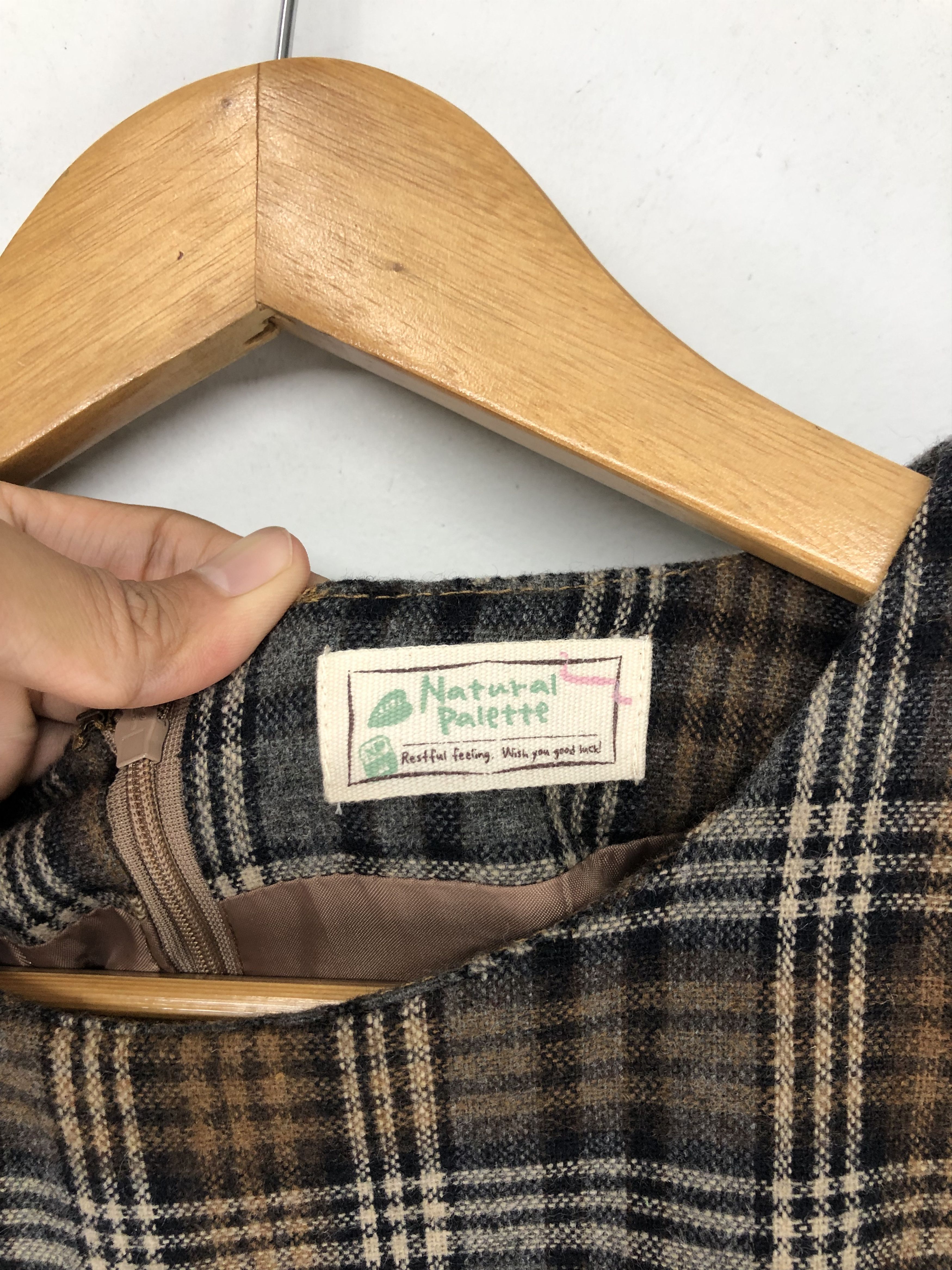 Harris Tweed Harris Tweed x Shimamura Check Pattern Wool Tunic Dress Size L / US 10 / IT 46 - 10 Thumbnail