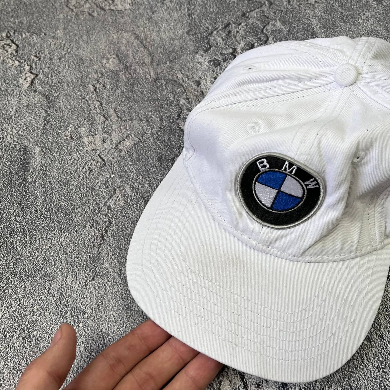 Japanese Brand Vintage BMW Cap UniSex OneSize White Cars Racing Logo Size ONE SIZE - 2 Thumbnail
