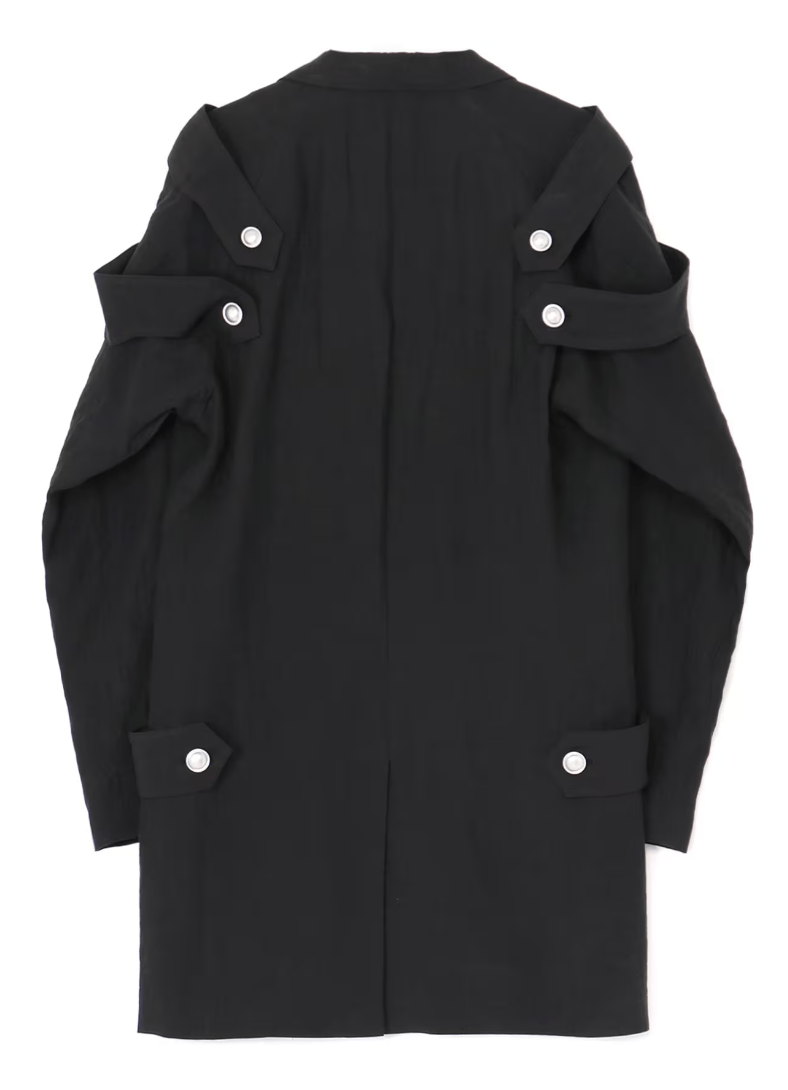 Yohji Yamamoto Yohji Yamamoto Pour Homme LINEN SHOULDER EPAULET ZIGZAG JKT Size US M / EU 48-50 / 2 - 2 Thumbnail